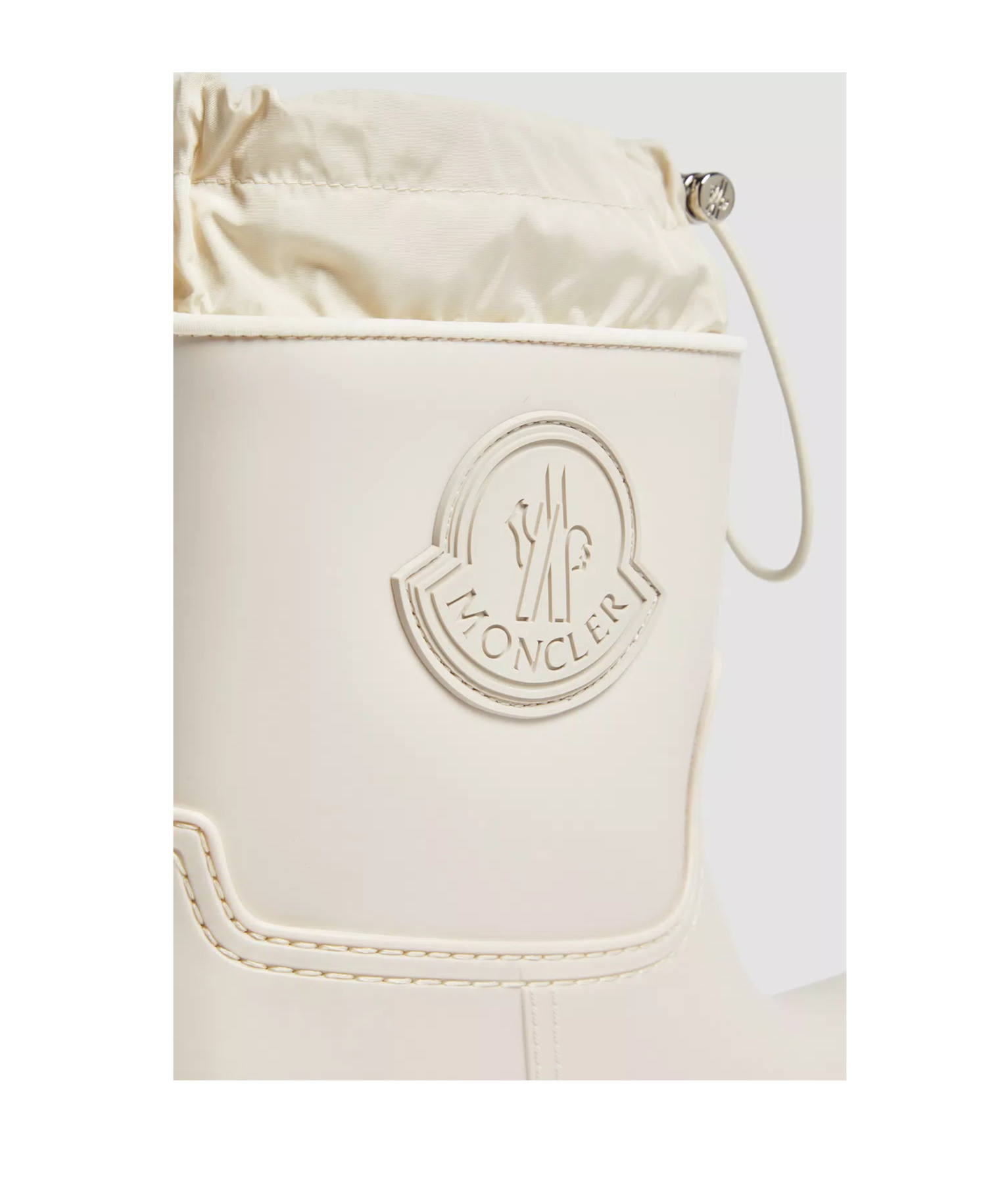 Shop Moncler Kickstream Rain Boots In White