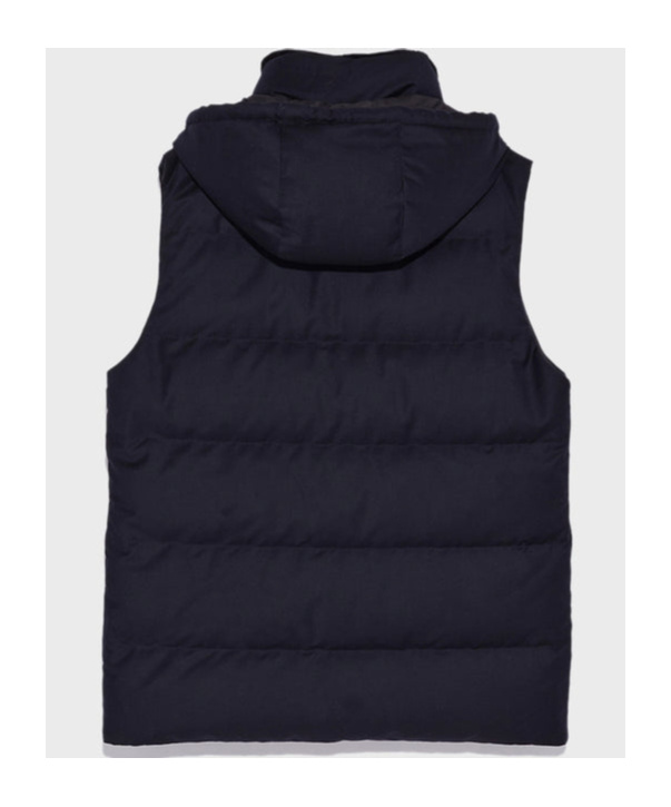 YVES SALOMON SLEEVELESS WOOL DOWN VEST