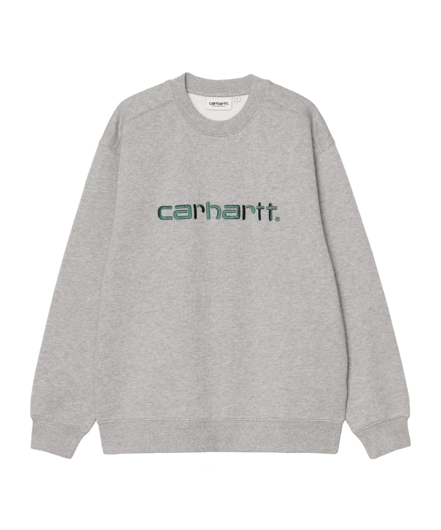 Carhartt Wip Logo Printed Crewneck Sweatshirt In Gold