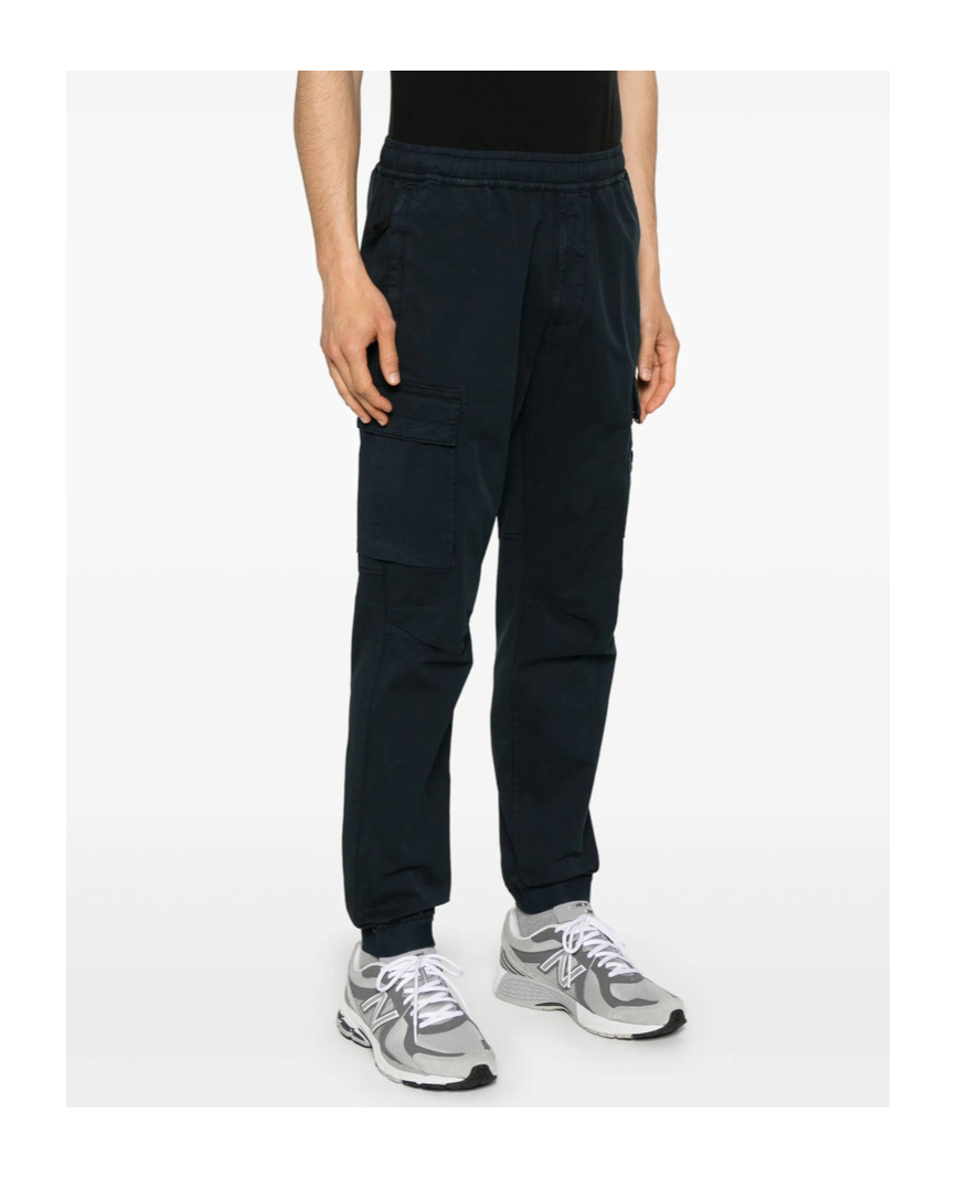 Stone Island Utility Cargo Trousers Stretch In Blue
