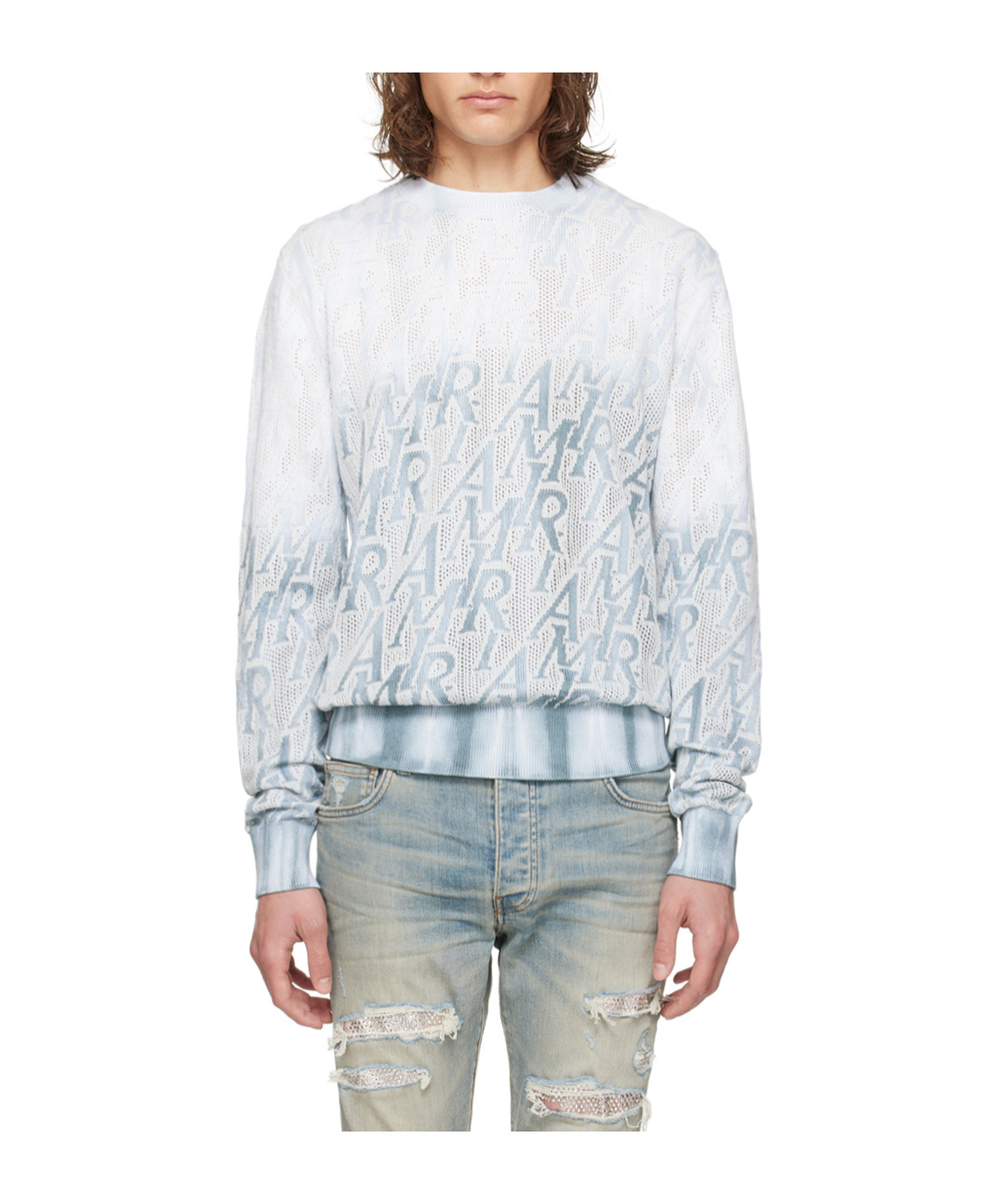 AMIRI REPEAT MESH SWEATER