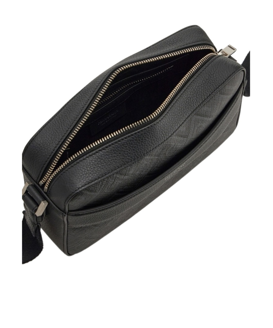 Shop Ferragamo Monogram Jacquard Zipped Shoulder Bag In Black