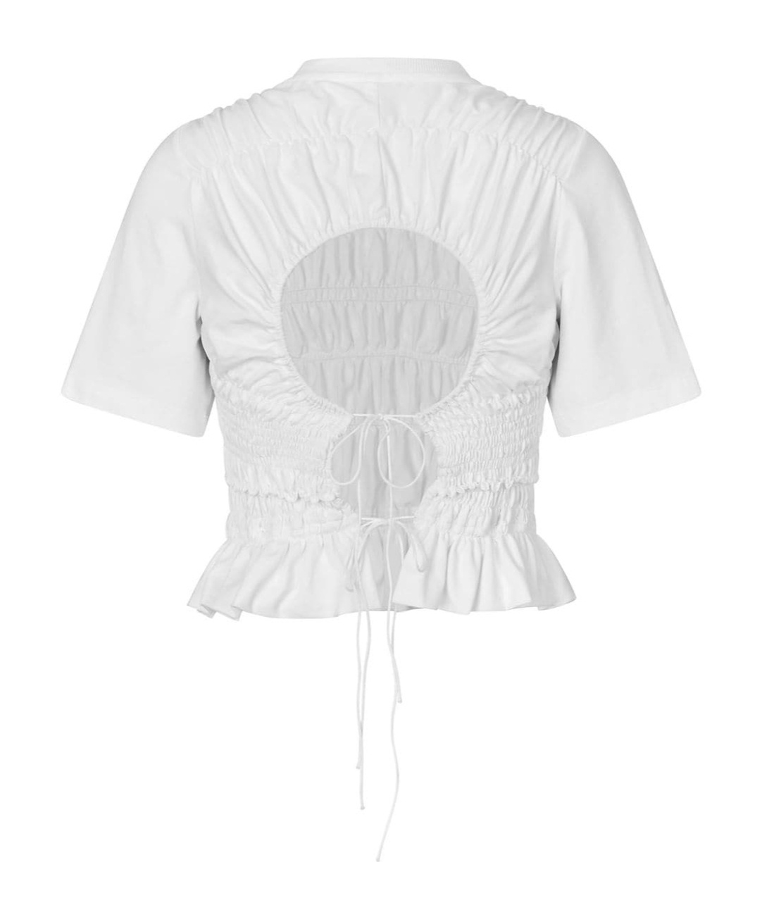 Cecilie Bahnsen Hollowed-out Detail Blouse In White
