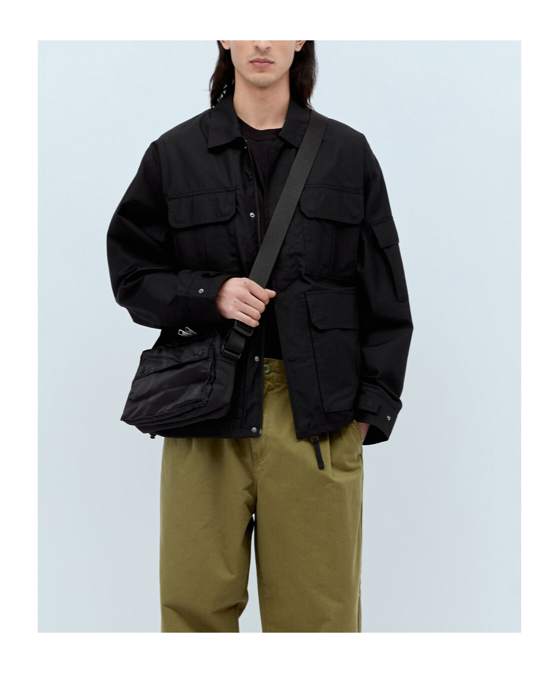 Carhartt Long-sleeved Casual Jacket In Black