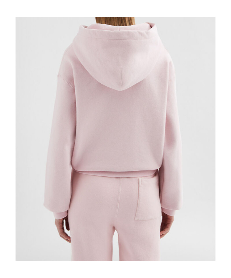 Jil Sander Cotton Terry Hoodie In Pink