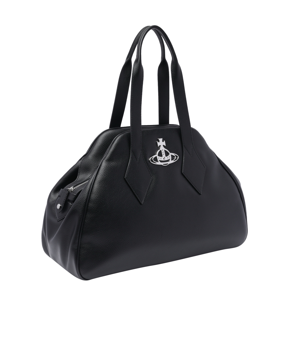 Vivienne Westwood Double Handle Shoulder Bag In Black