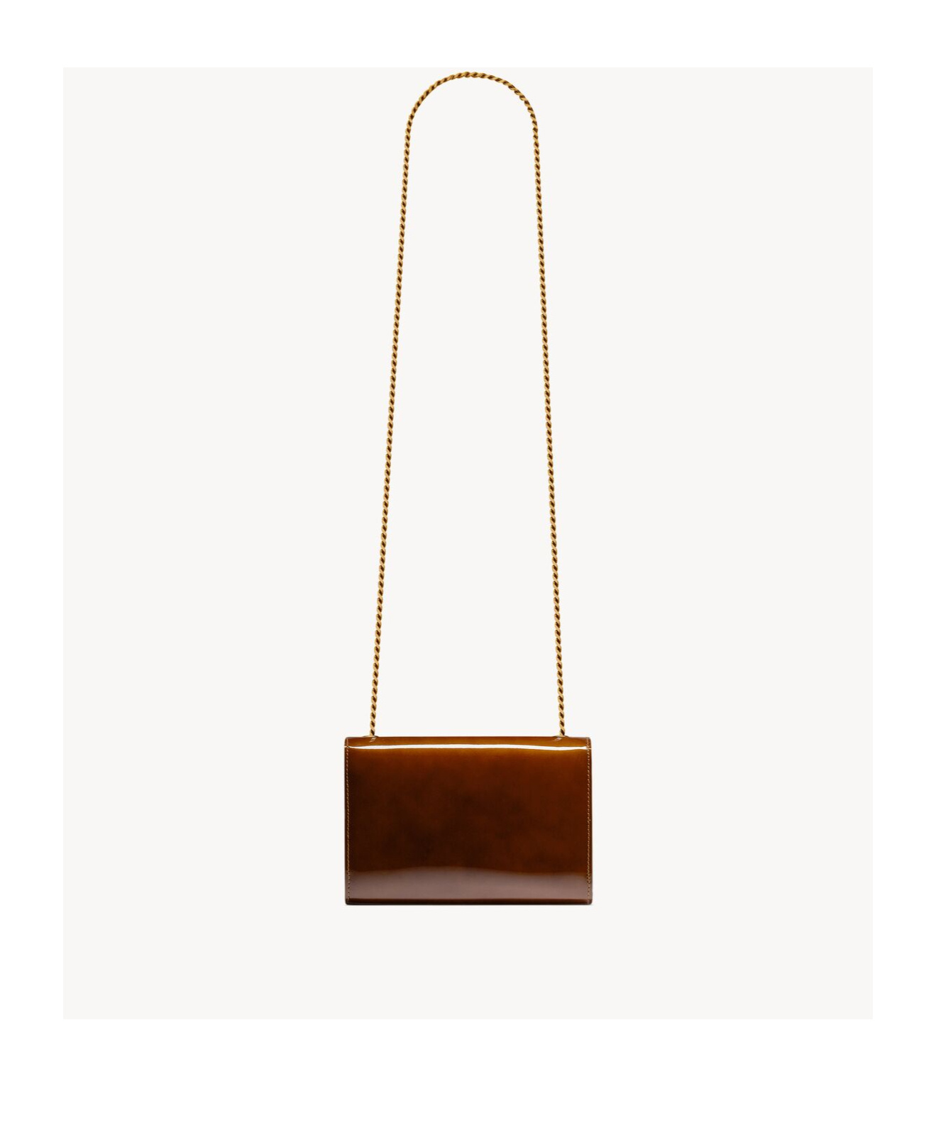Saint Laurent Small Flip Shoulder Bag In Brown