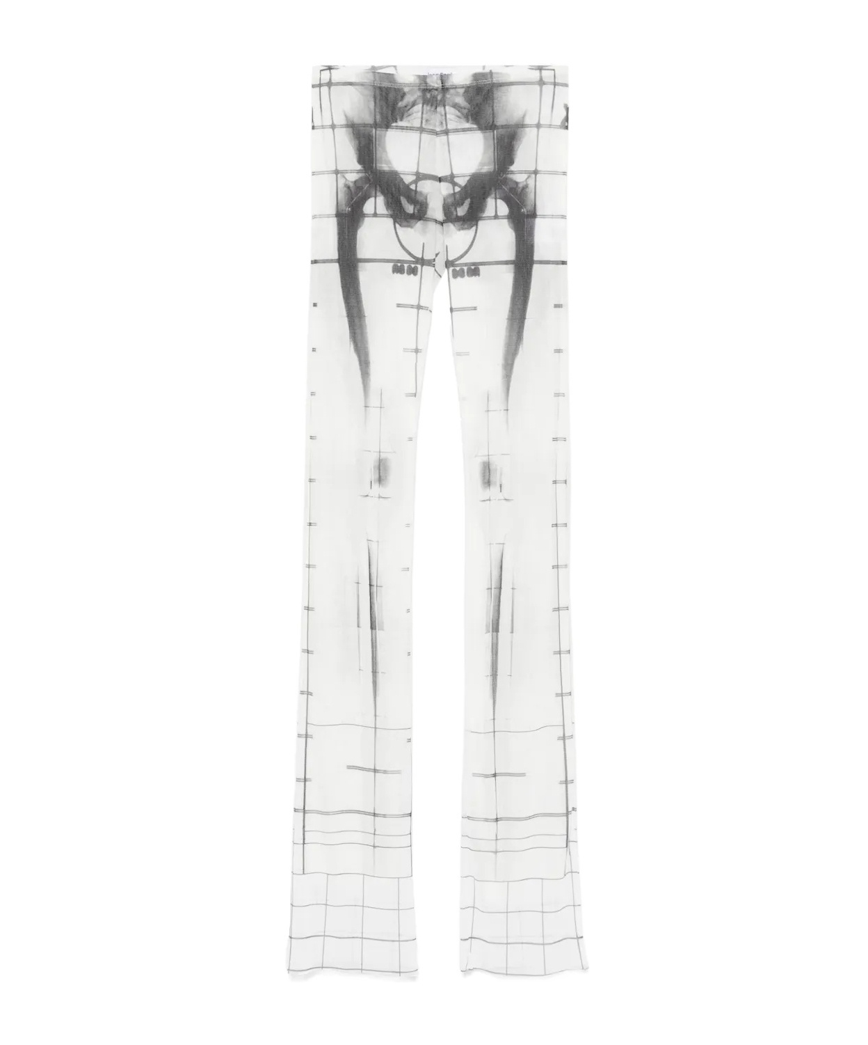 Jean Paul Gaultier Squeletor-print Trousers In White
