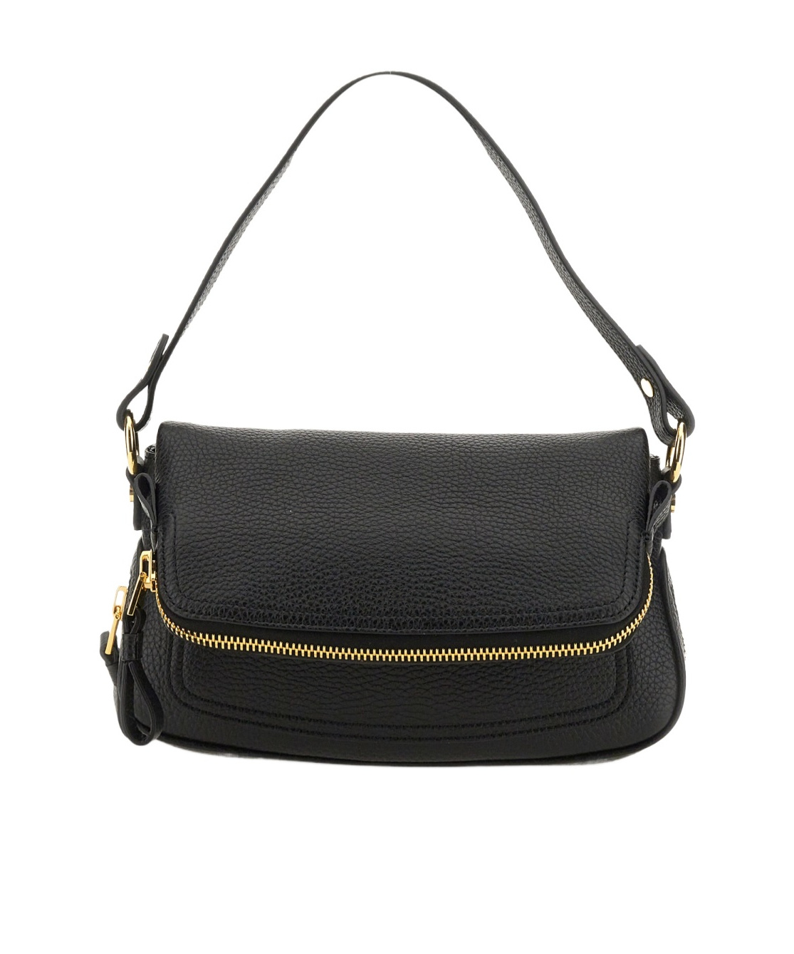 Tom Ford Folded-design Pebbled-leather Shoulder Bag