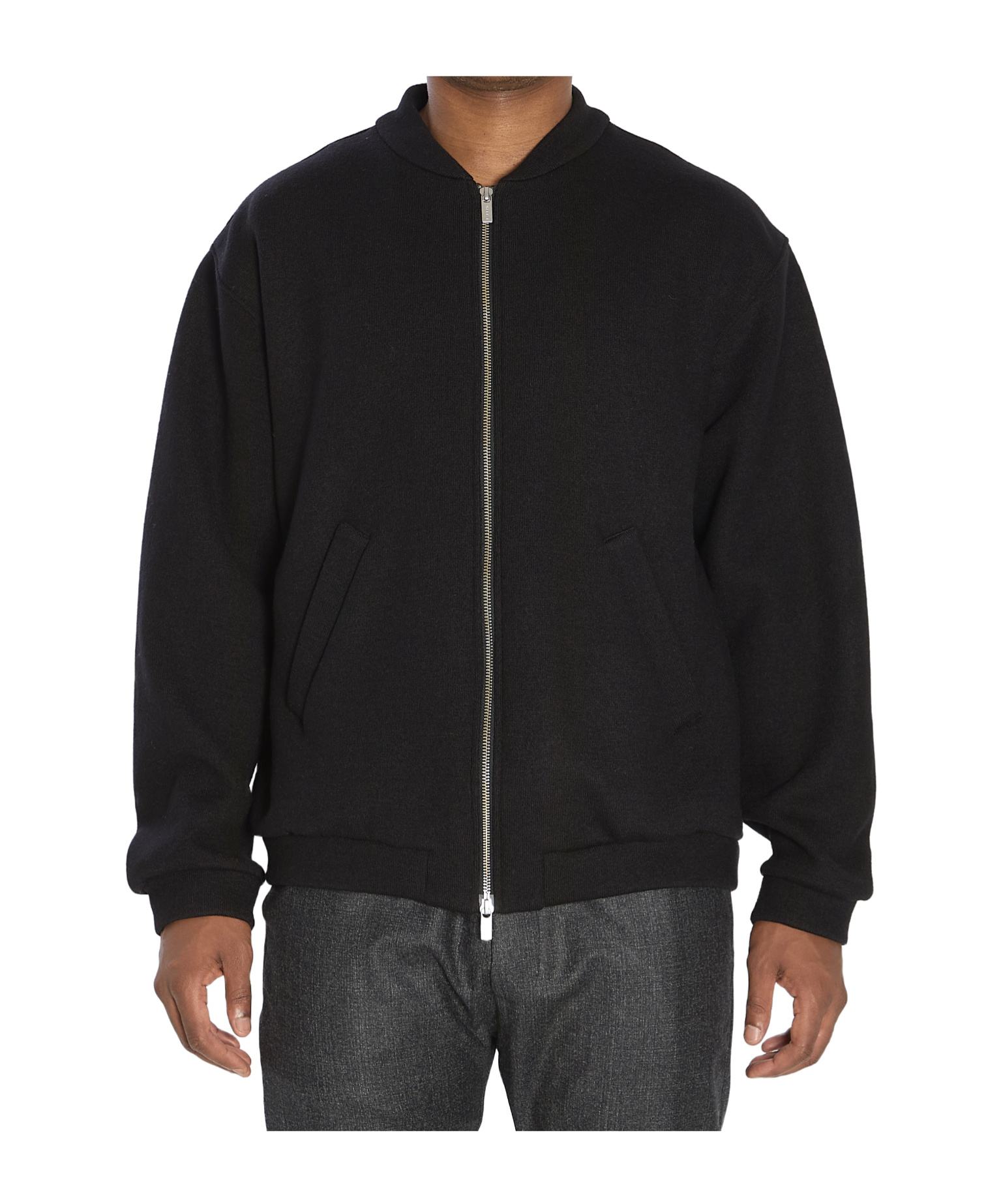 Barena Venezia Zippered Long Sleeve Casual Jacket In Black