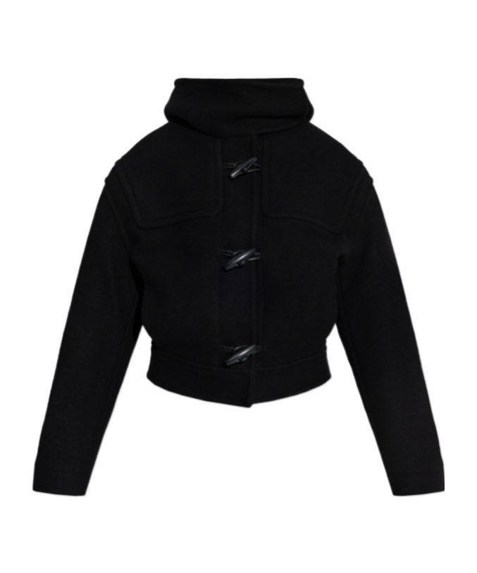 Jacquemus The Cabana Duffle Hooded Coat In Black