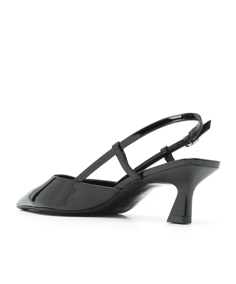 Stuart Weitzman Mid Heel Pointed Toe Sling Back Pumps