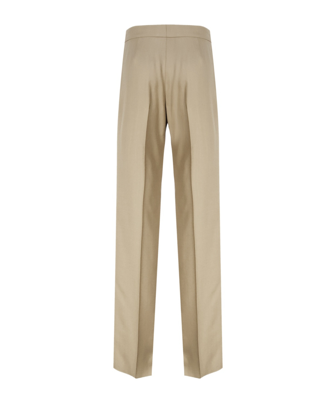 Stella Mccartney Mid-rise Straight-leg Tailored Trousers In Brown