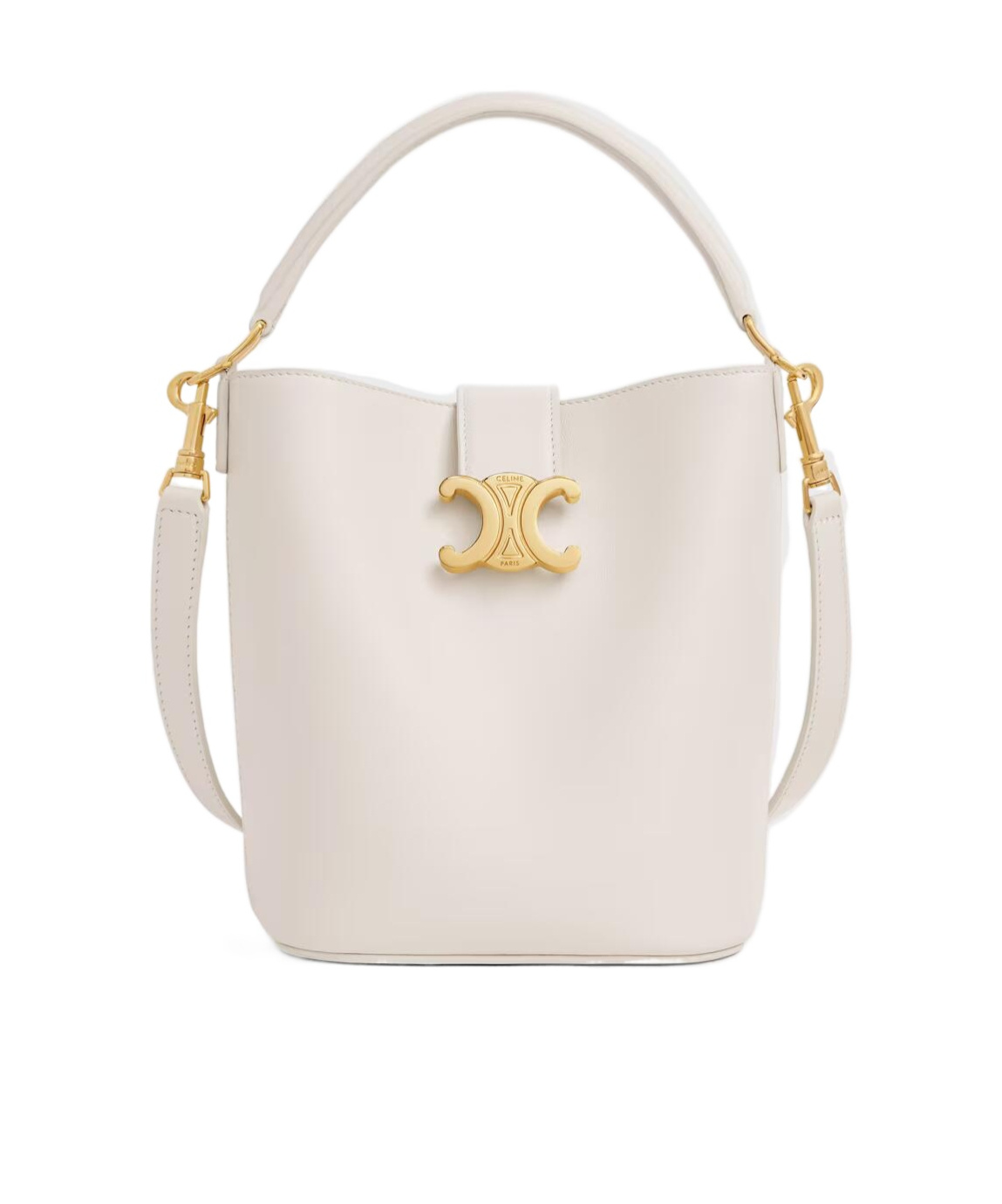 Celine Small Bucket Louise In Smooth Calfskin In Nude