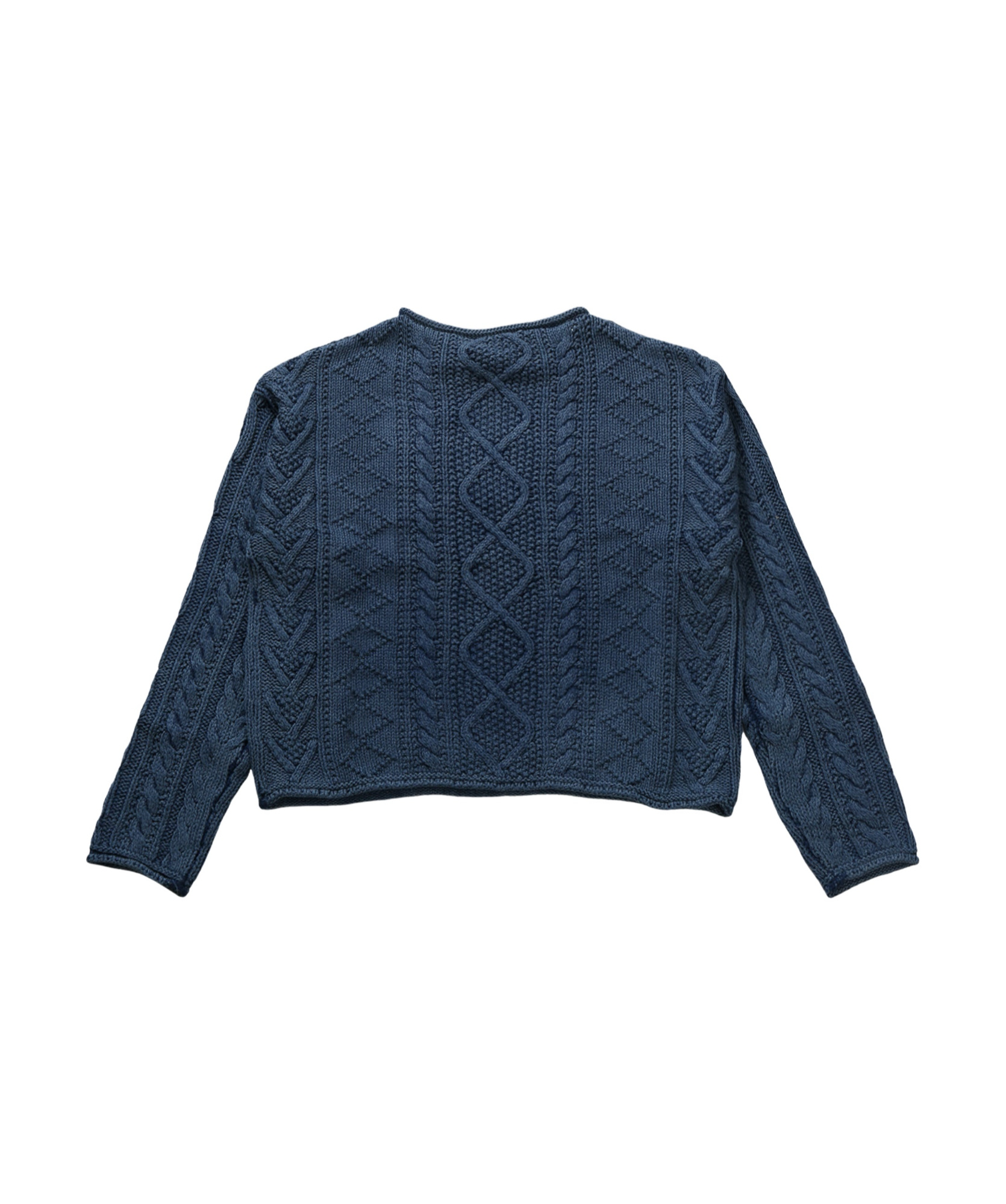 Shop Polo Ralph Lauren Flag-detail Knitted Sweater In Indigo/multi
