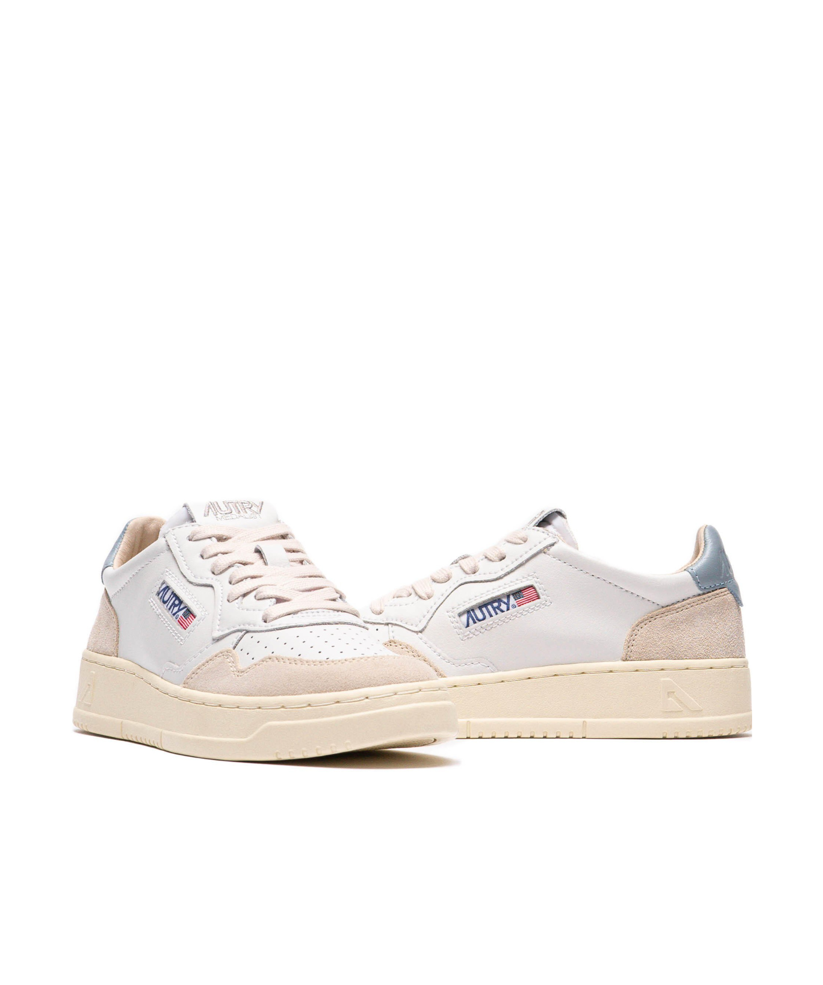 Autry Lace-up Low-cut Casual Shoes In Nude
