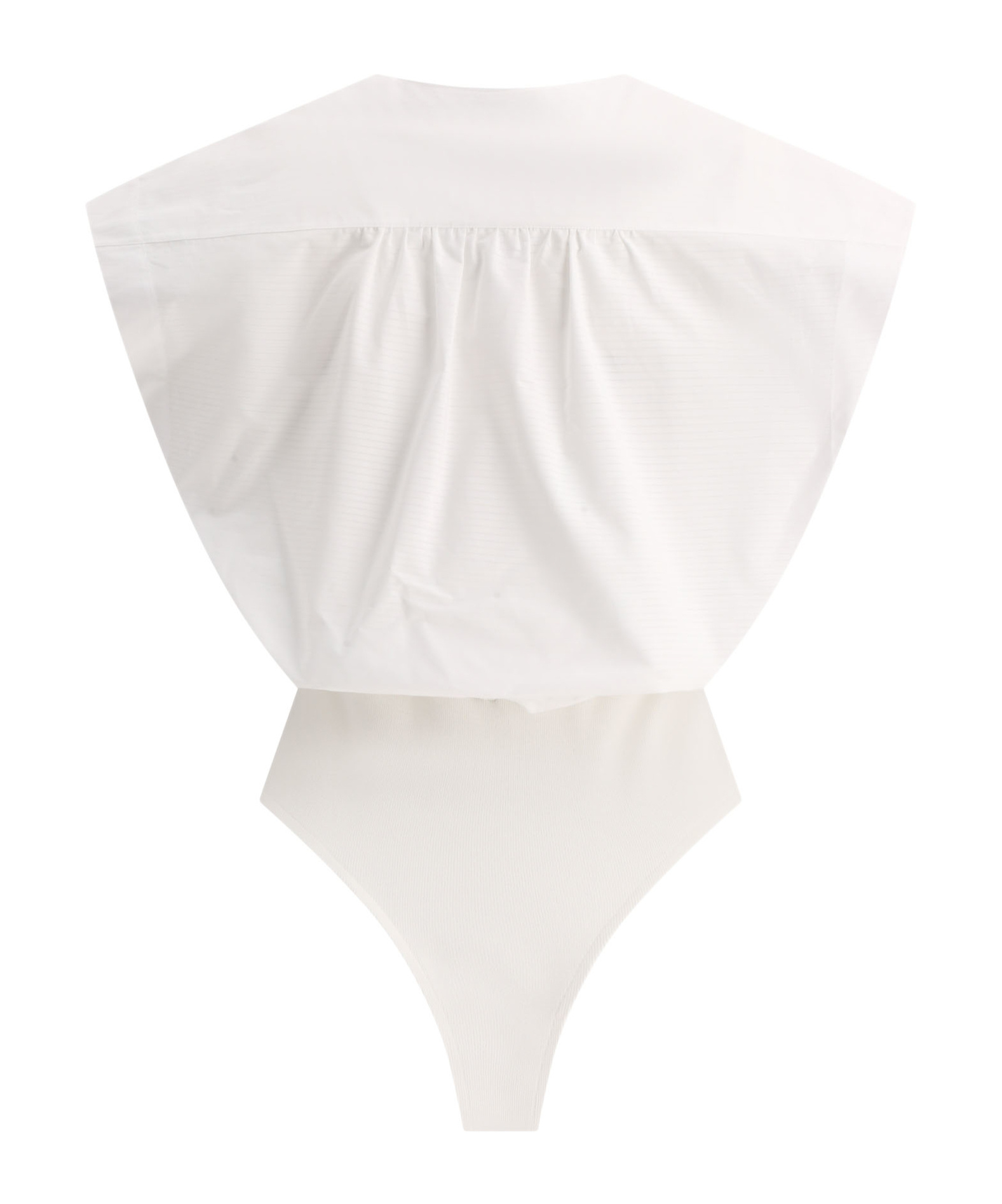 Alaïa V-neck Sleeveless Bodysuit In White