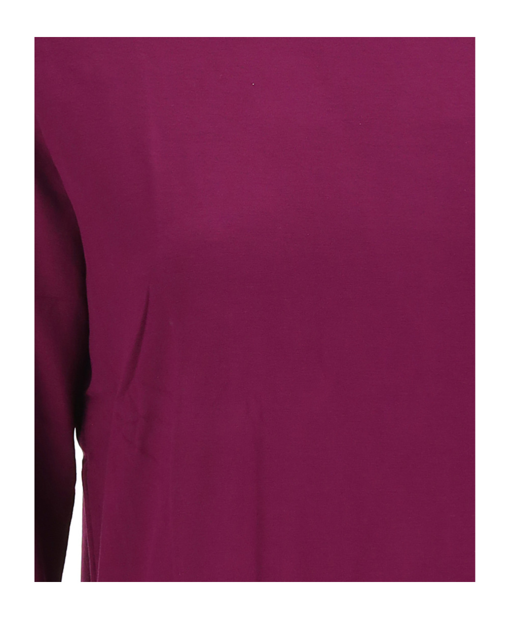 Majestic Open-necked Black Shirt In Red