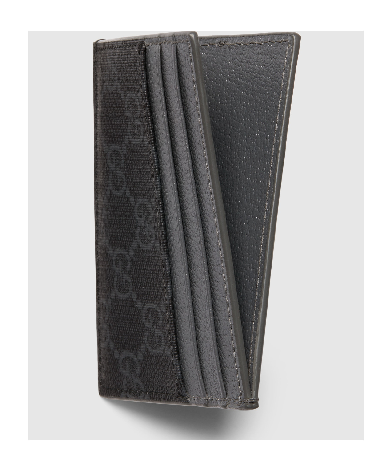 Gucci Compact Fabric Cardholder In Black