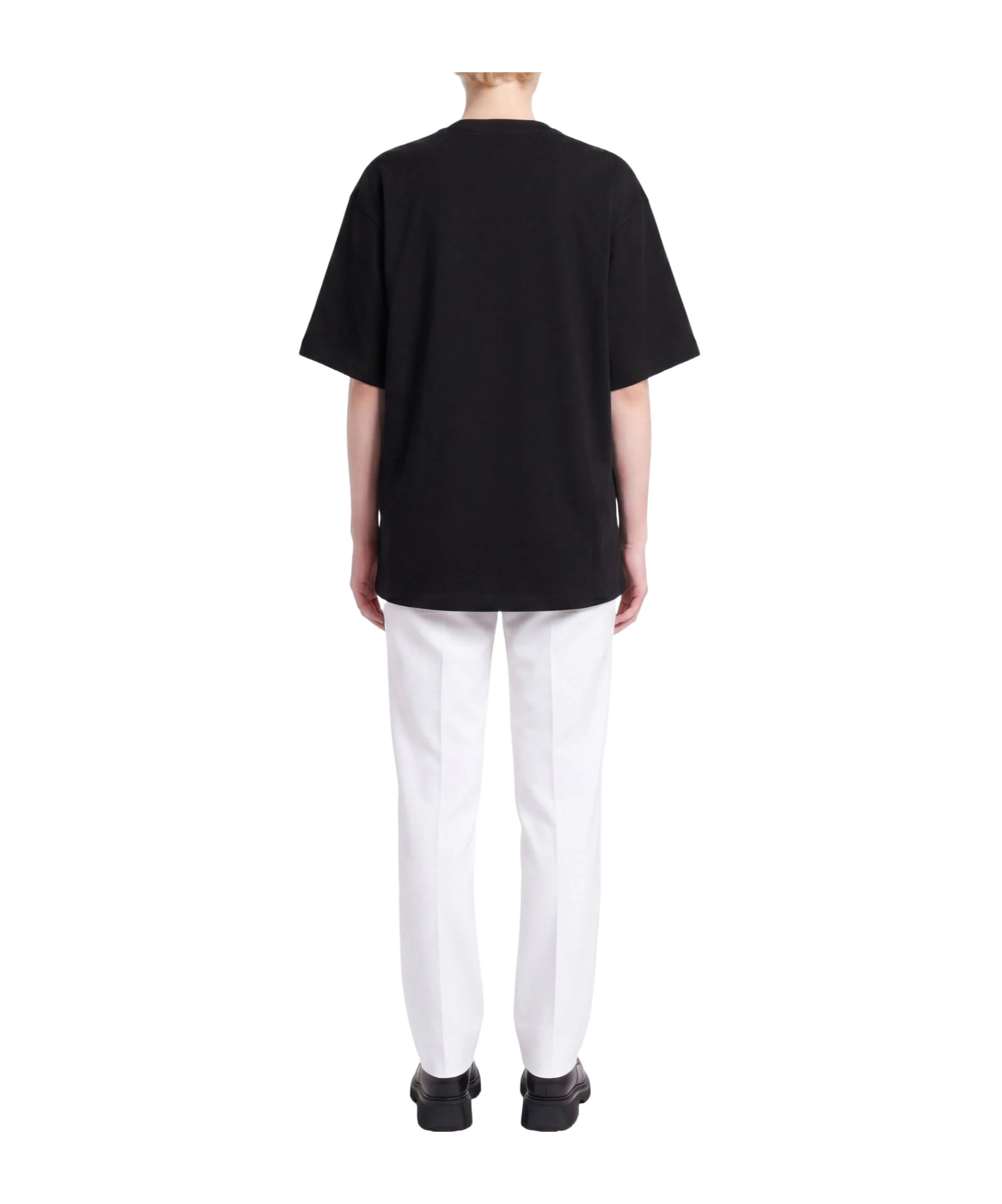 Sportmax Printed T-shirt In Black