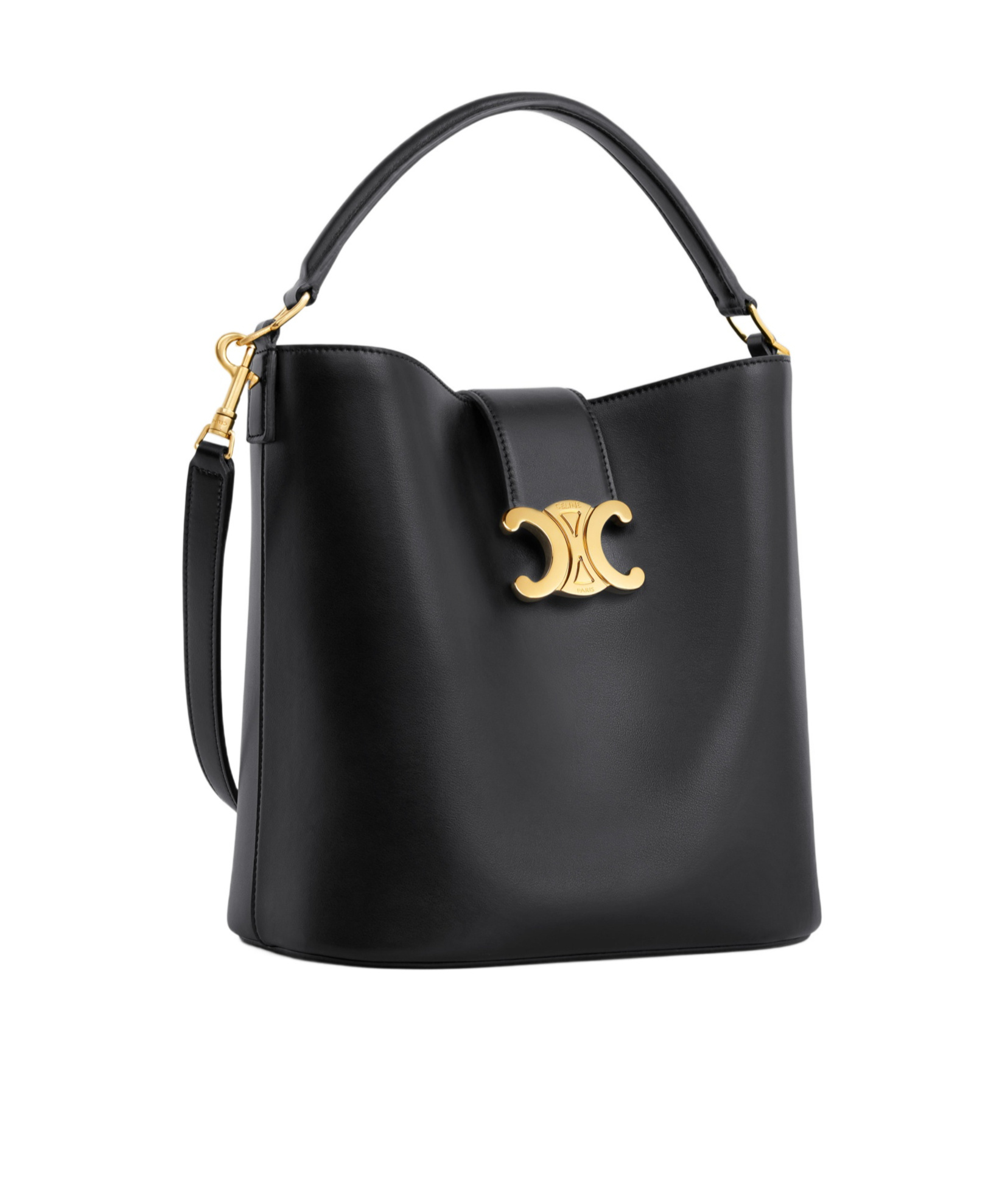 Celine Adjustable Shoulder Strap Shoulder Bag In Black
