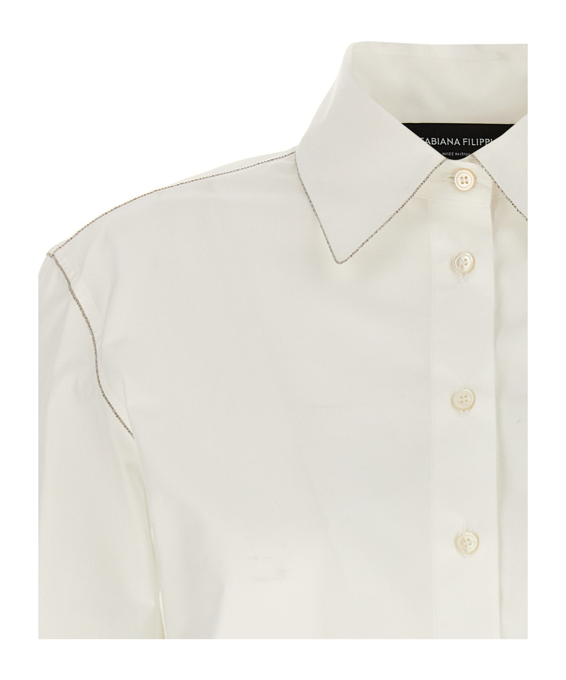 Fabiana Filippi Women's Cotton Poplin Shirt In White