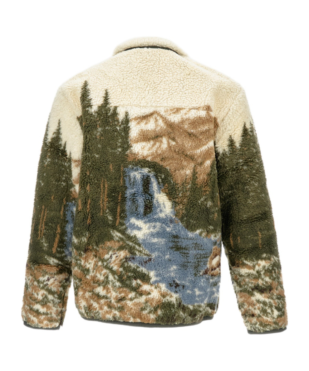 Polo Ralph Lauren Ralph Lauren Pile Fleece Graphic Jacket In Animal Print