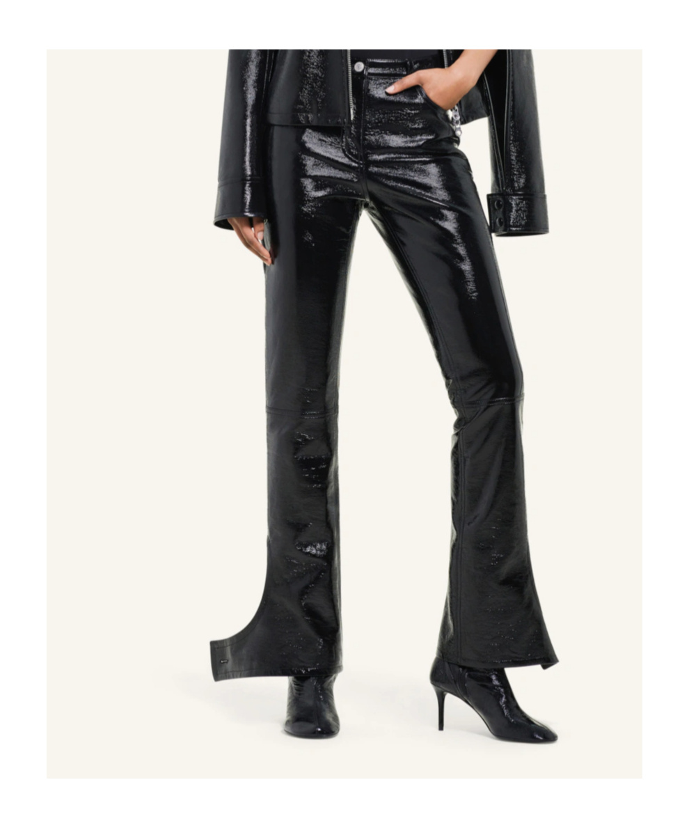 COURRÈGES REVERSED VINYL TROUSERS