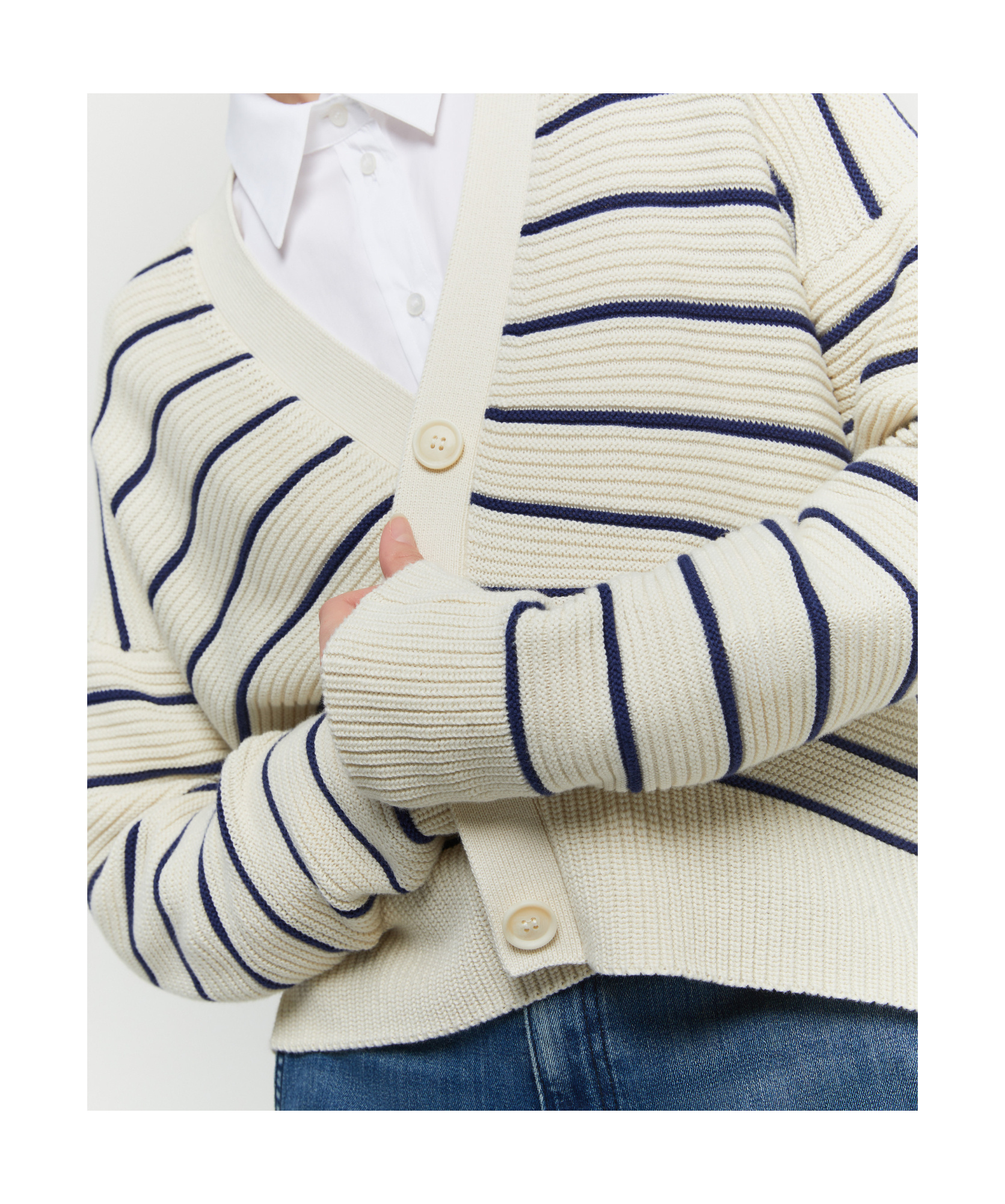 Iblues Soft Cardigan In White