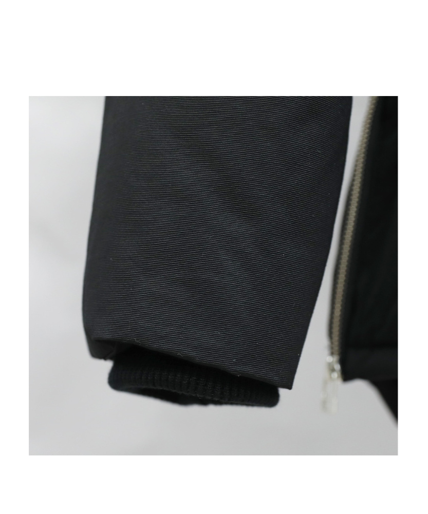 Moose Knuckles "3q Canvas Down Jacket With Shear In Black