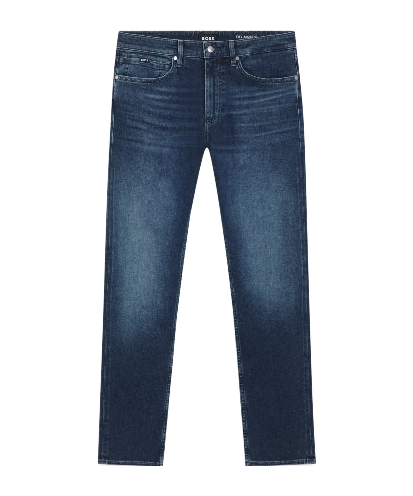 Hugo Boss Slim-fit Jeans In Rinse-washed Comfort-stretch Denim In Blue