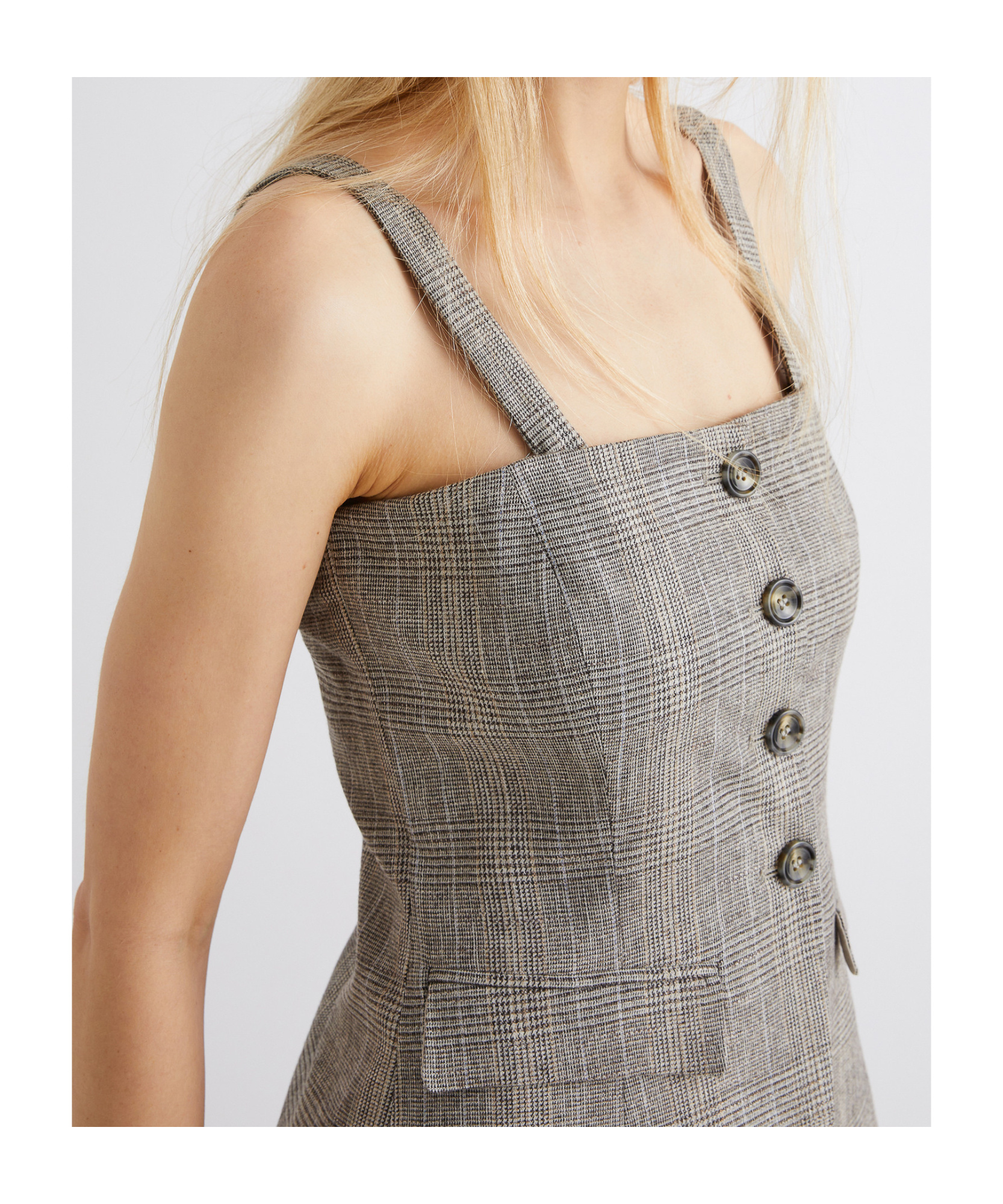 Marella Fatuo Button-front Top In Gray