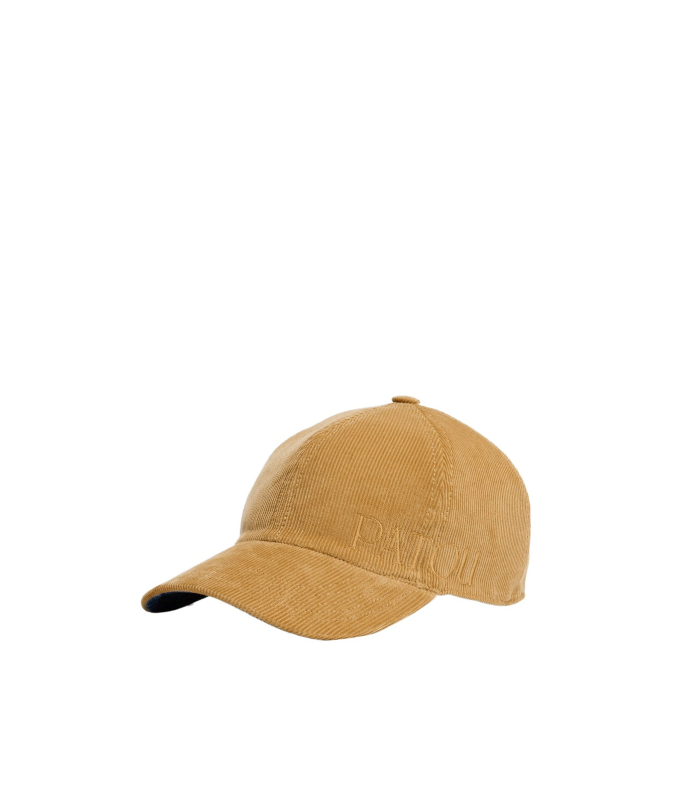 Patou Logo-embroidered Corduroy Cap In Nude