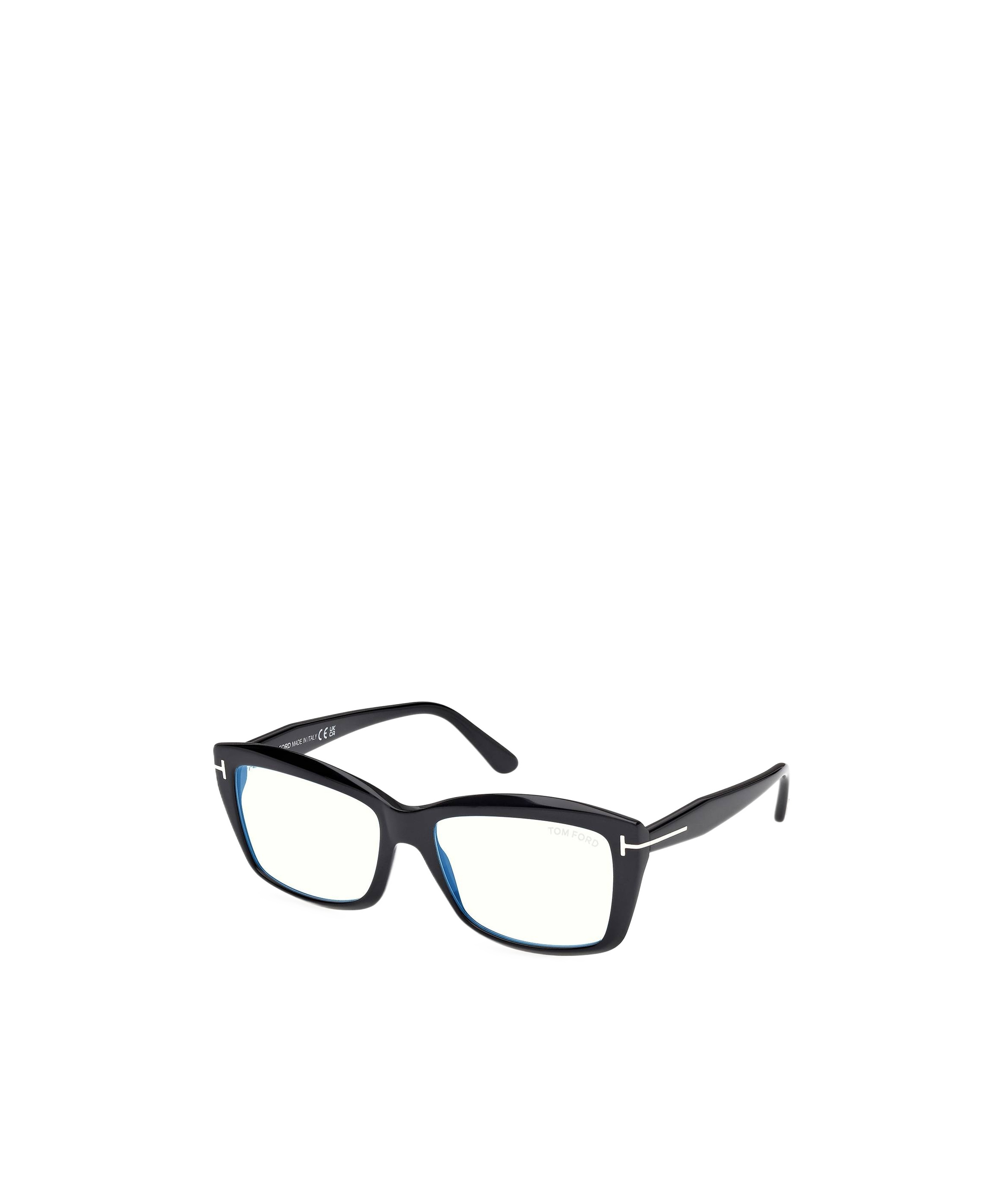 Tom Ford Eyewear Rectangular Frame Glasses In Black