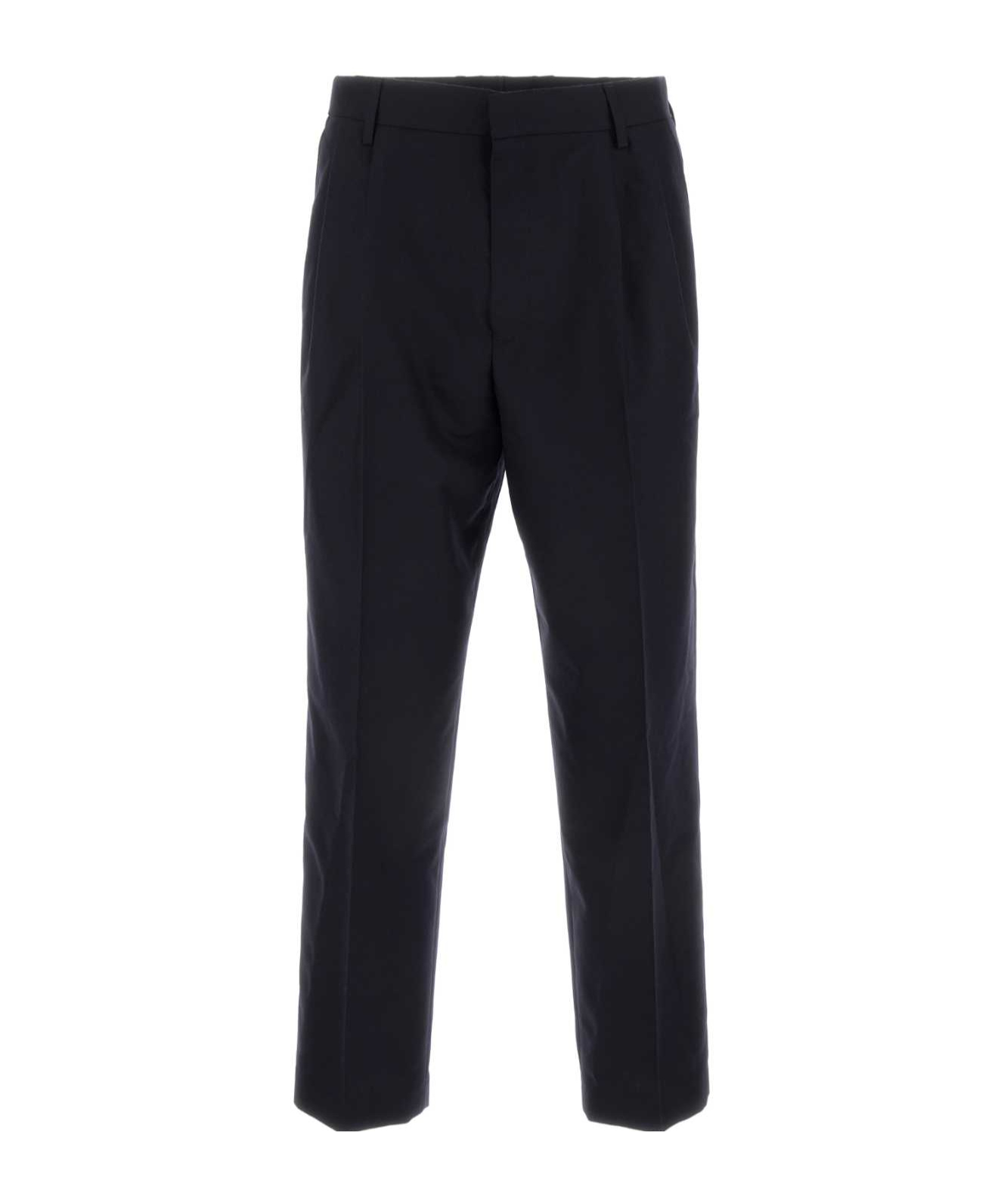 Dries Van Noten Penrud Pinstripe Pleated Wool Trousers In Black