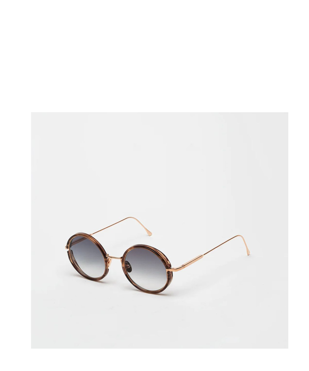 John Dalia Round Sunglasses In Gray