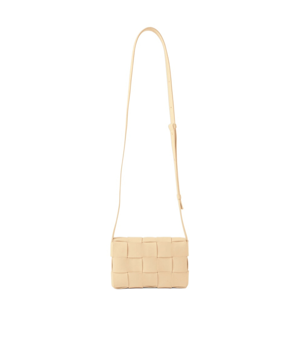 Bottega Veneta Small Cassette Shoulder Bag In Nude