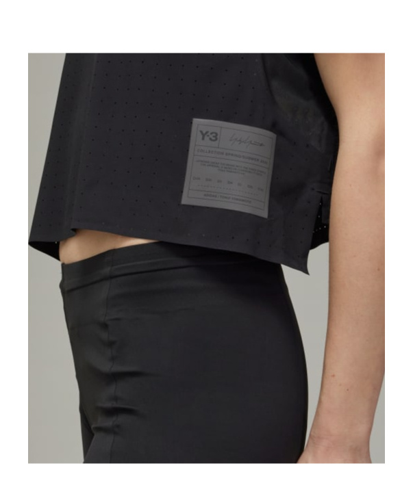 Y-3 Running Short Sleeve Tee In Black