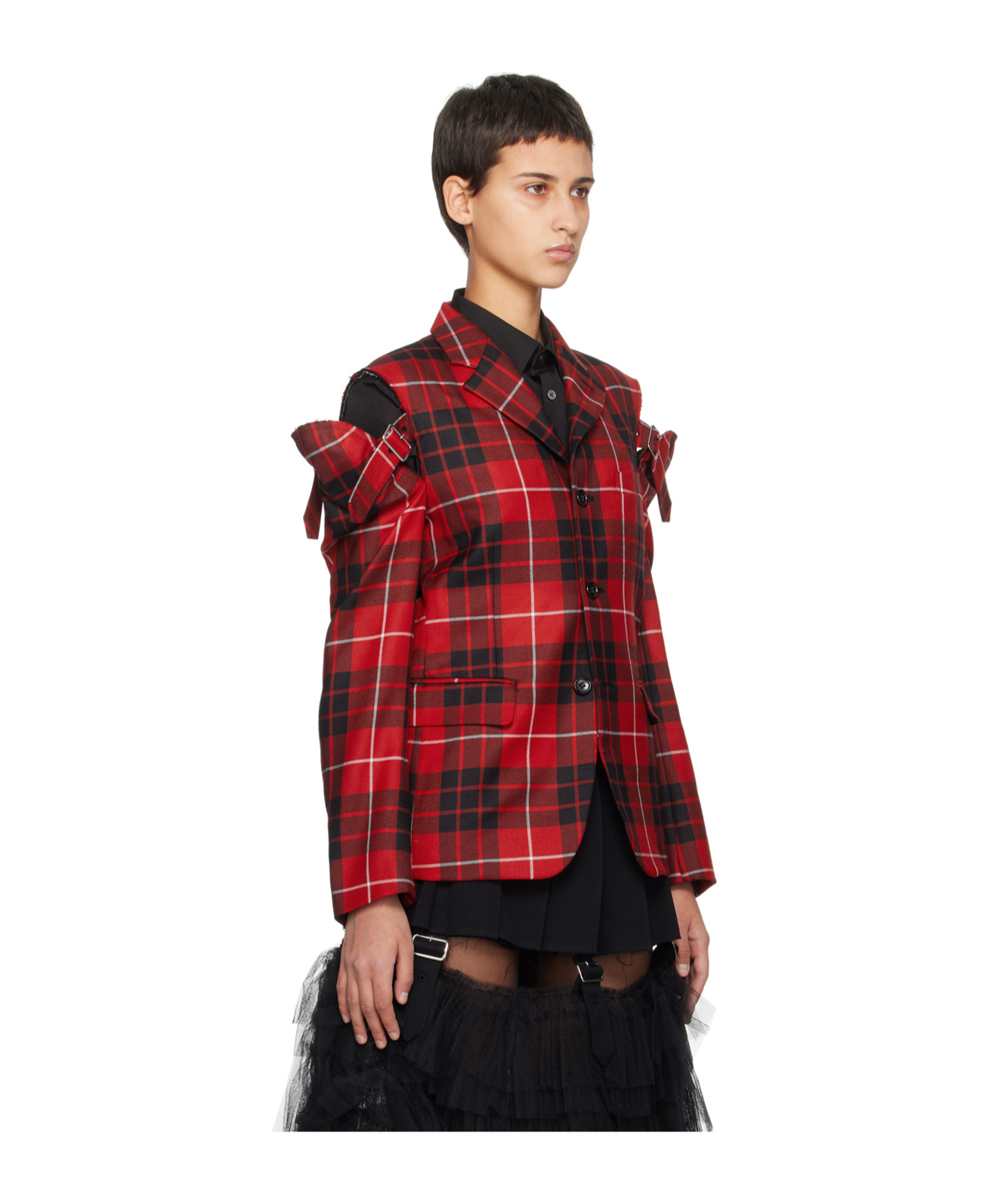 COMME DES GARÇONS PLAID CASUAL JACKET