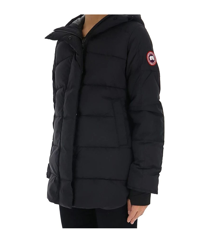 Canada Goose Alliston Feather-down Hooded Jacket In Black