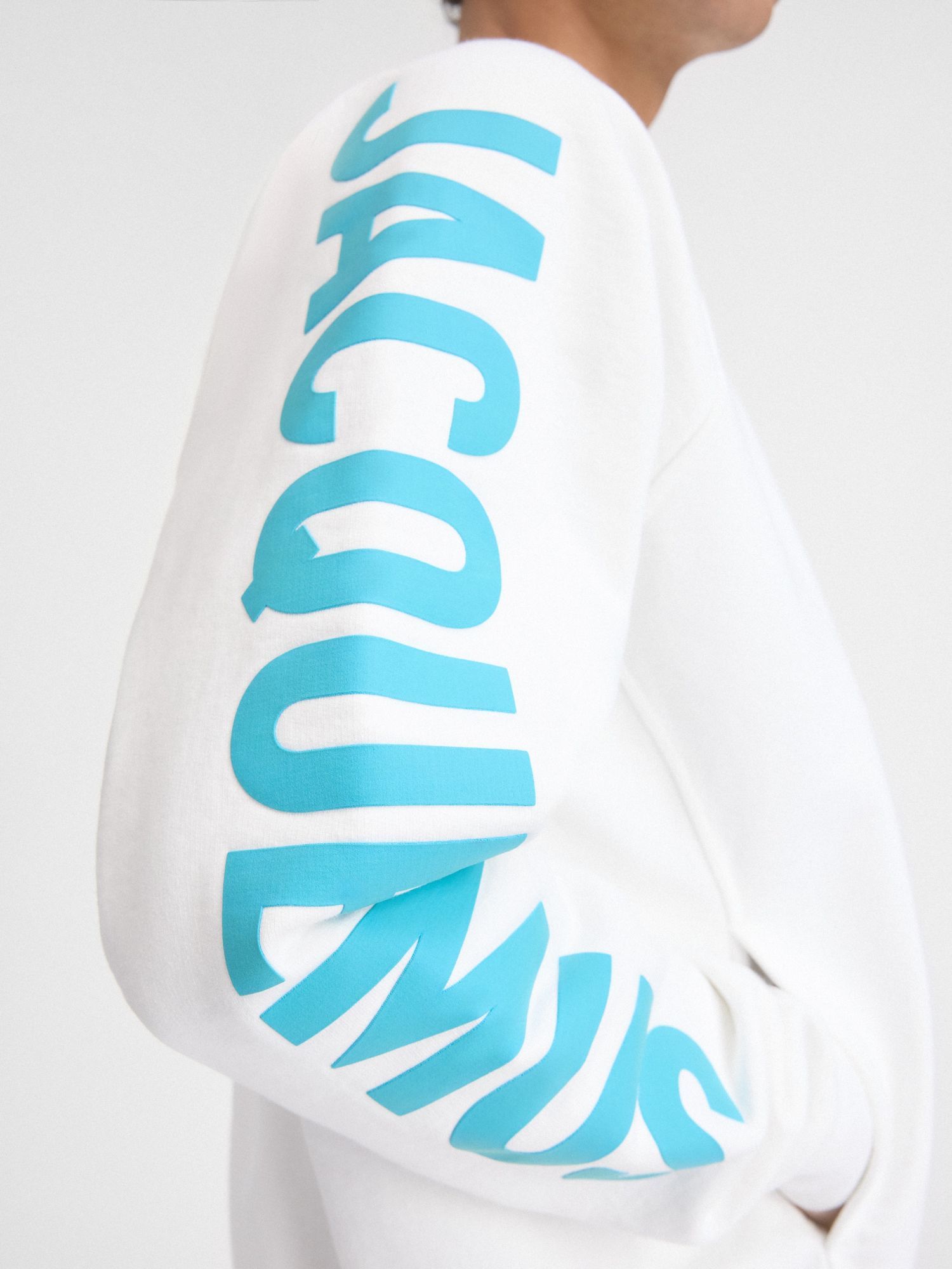 Jacquemus Logo Printed Crewneck Sweatshirt In White