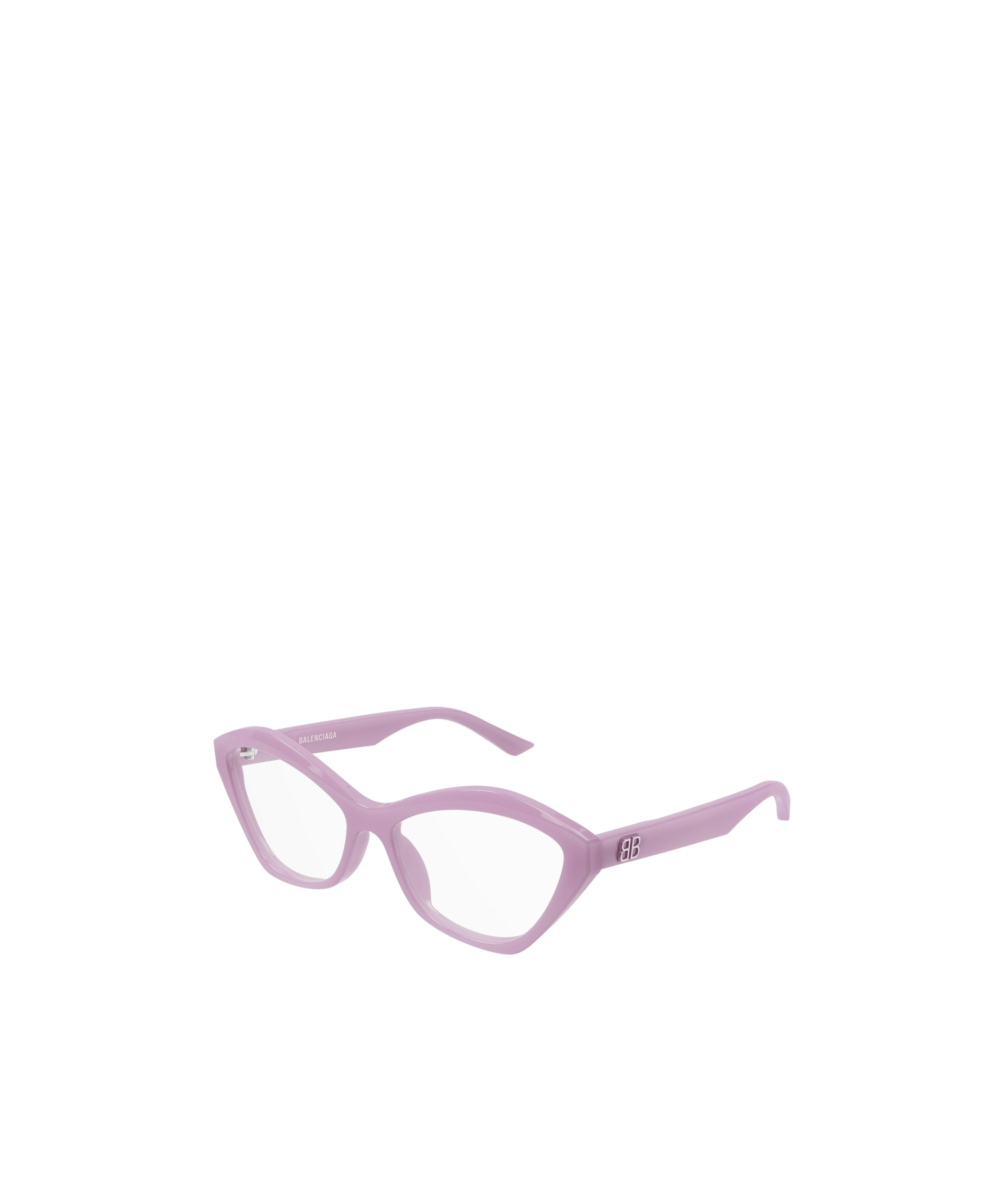 Balenciaga Geometrically Framed Flat Mirror In Purple