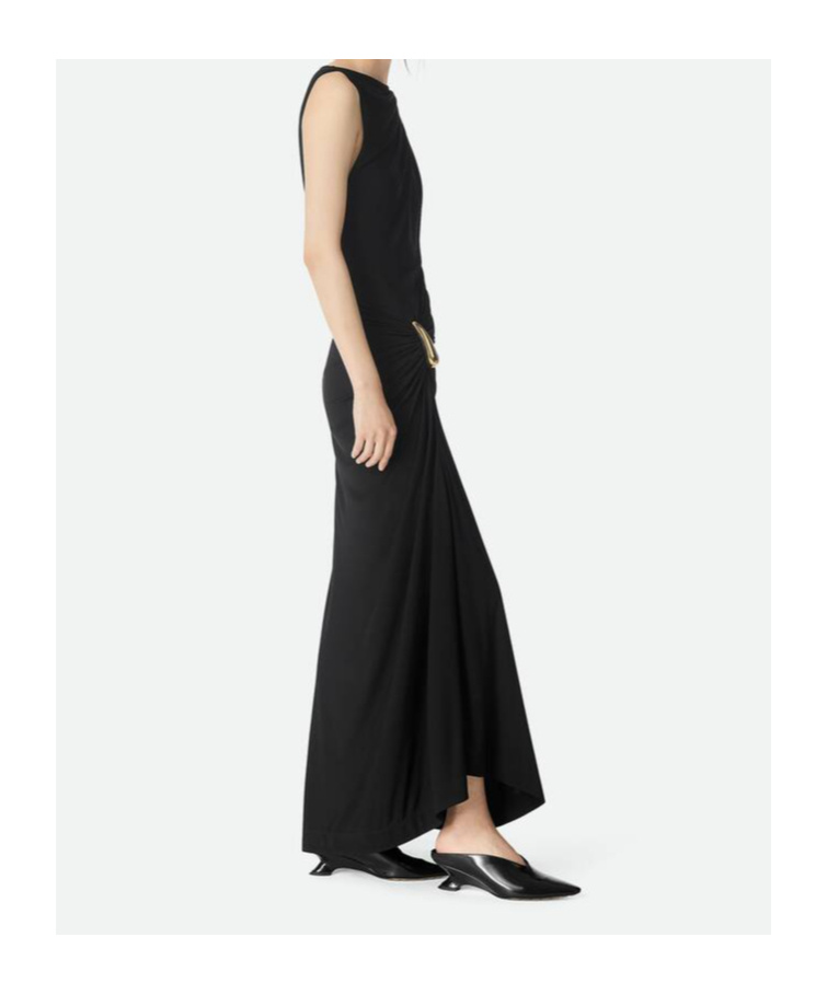Shop Bottega Veneta Viscose Jersey Dress
