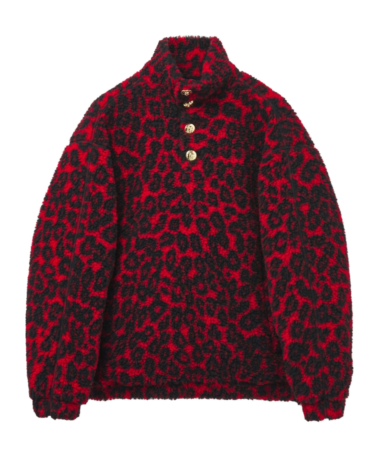 Alexander Mcqueen Leopard Print Fleece Jacket Jackets In Black