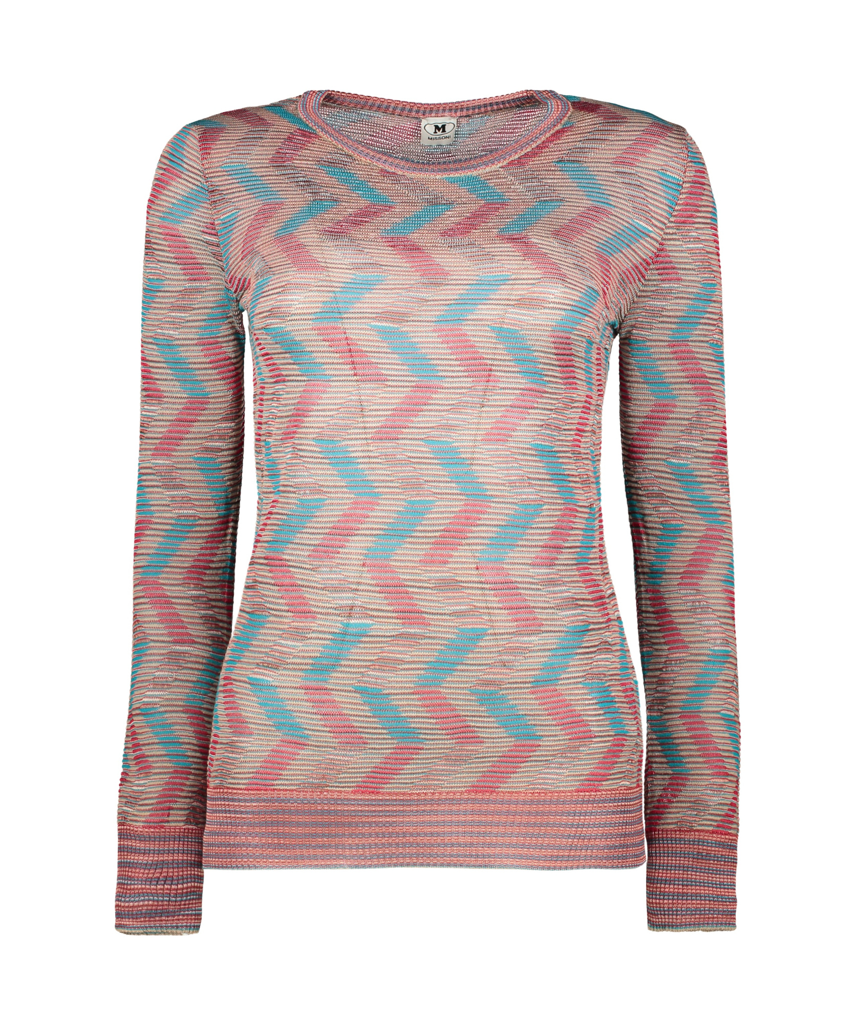 M Missoni Long Sleeve Crew-neck Sweater