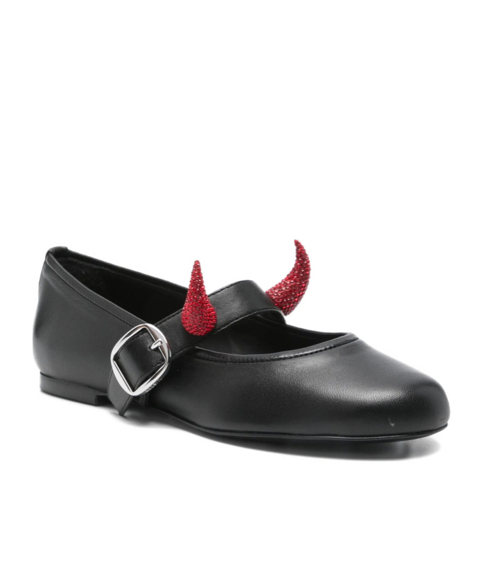 Coperni Buckle Flats In Black