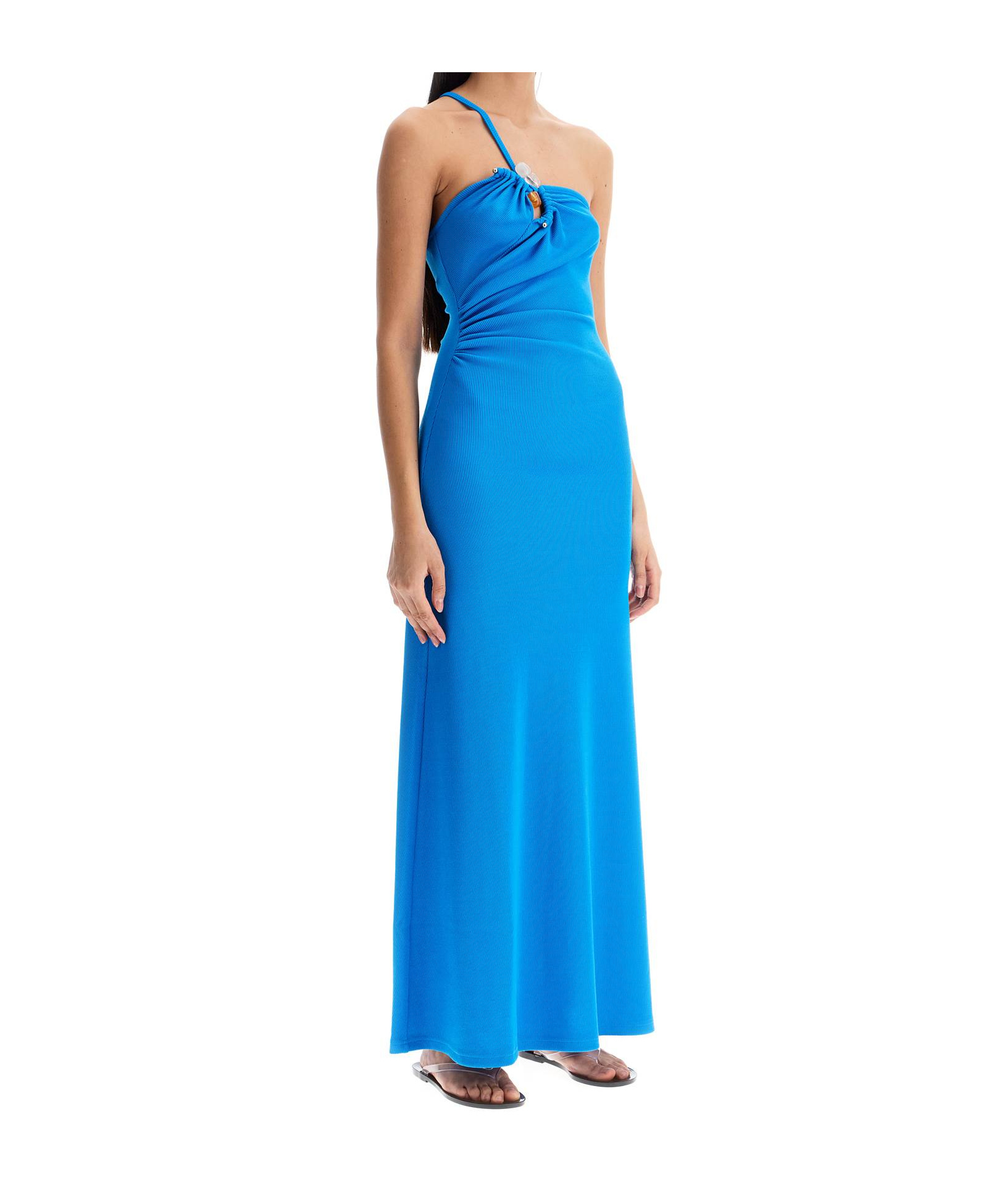 Christopher Esber One-shoulder Maxi Dress With In Blue