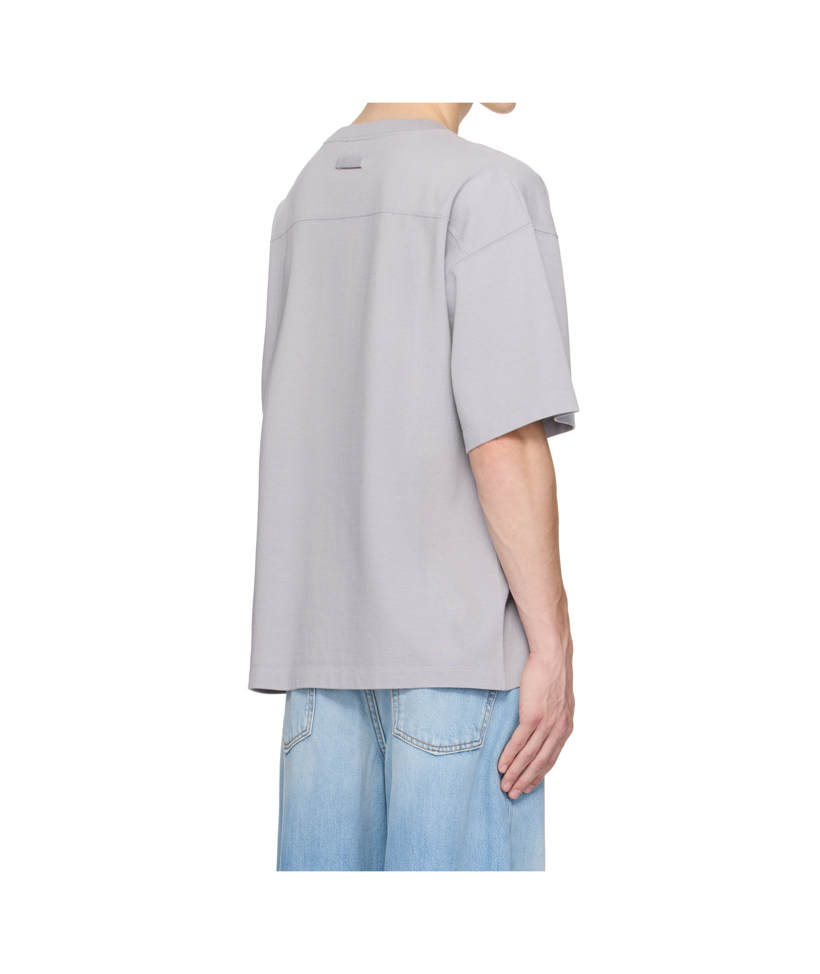 Jean Paul Gaultier Ssense Exclusive Gray Cotton Oversized Printed Water T-shirt In Gray