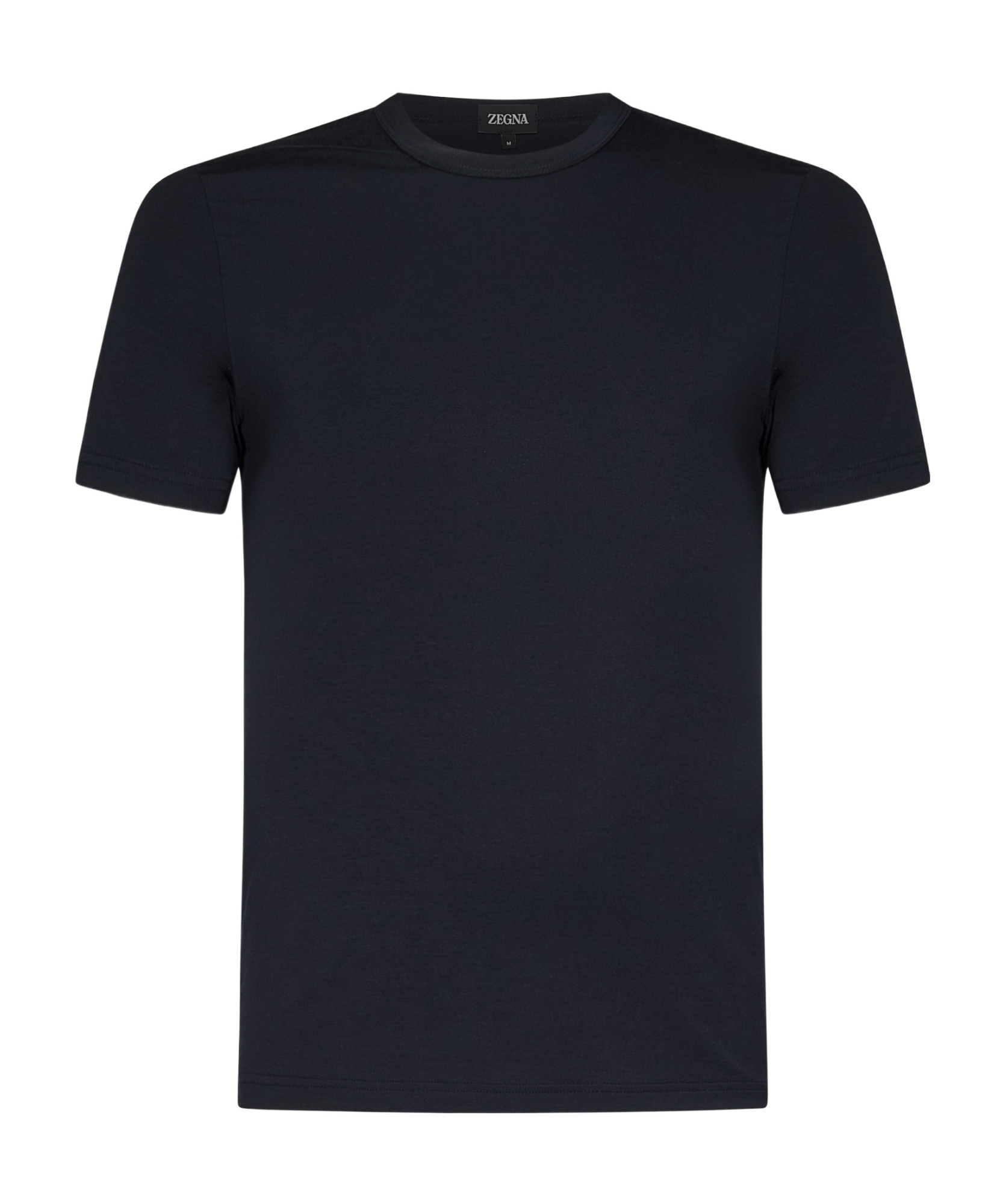 Zegna T-shirt In Cotone Blu Scuro Uomo