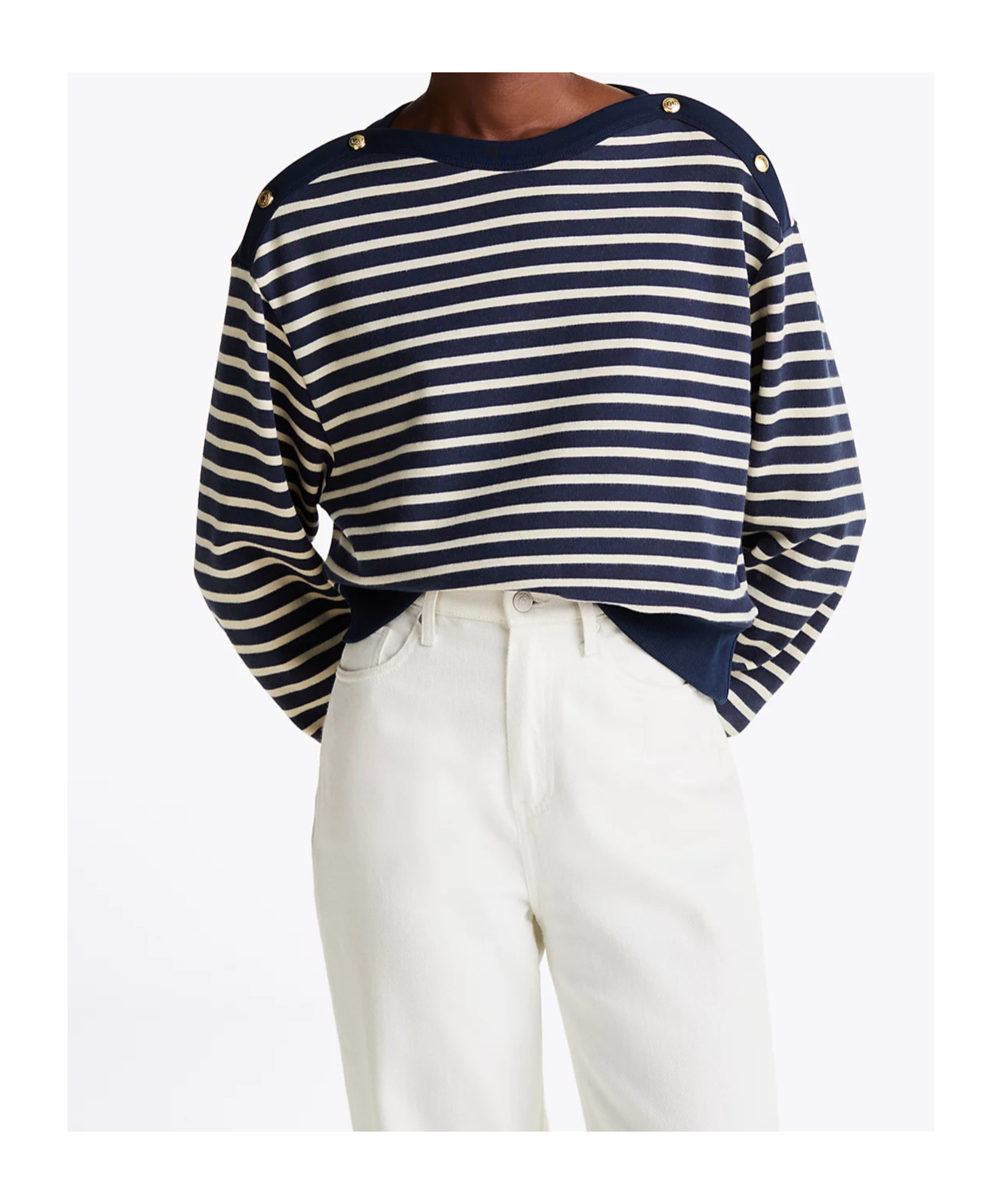 TOMMY HILFIGER LONG-SLEEVED STRIPED HOODIE